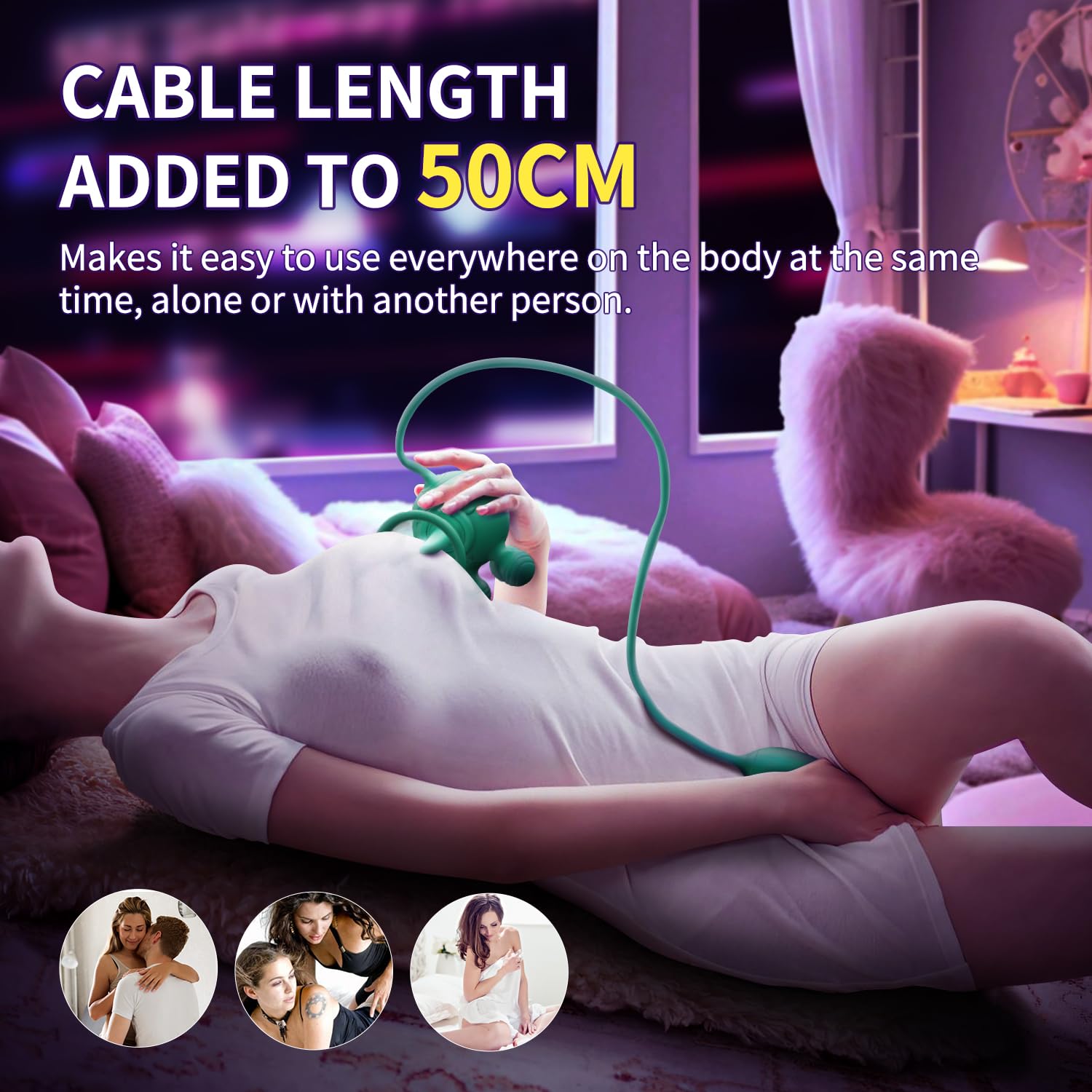 Premium 4-in-1 Adult Vibrator for Women - 3 Suction Modes, 7 Licking Patterns, 10 Vibration Speeds & 3 Thrusting Motions - G-Spot & Clitoral Stimulator with Nipple Massager - Perfect for Solo Play, Couples & Sensual Exploration