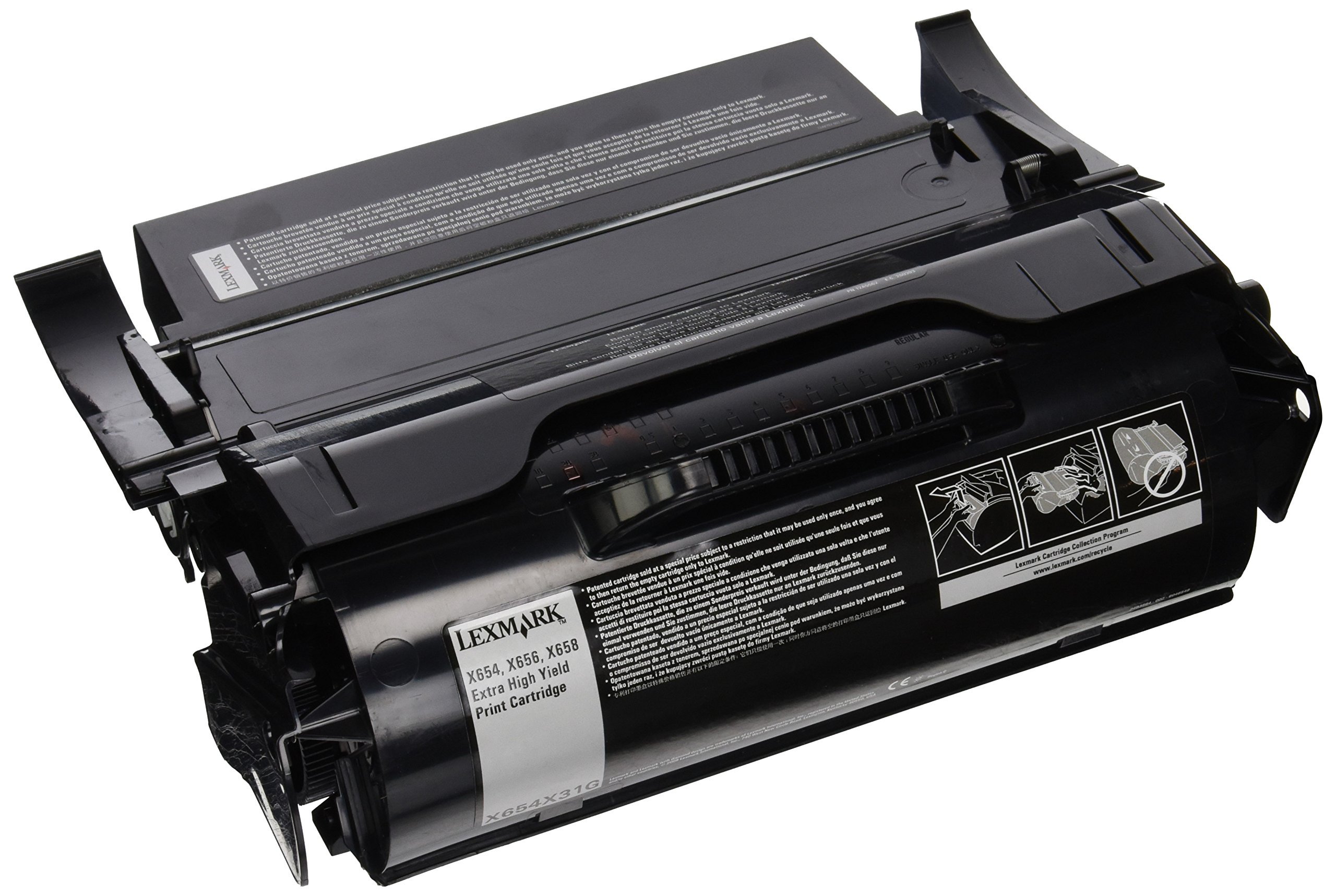 Lexmark X65X Extra High-Yield Corporate Toner Cartridge - Compatible with Lexmark Printers for Office & Business Use
