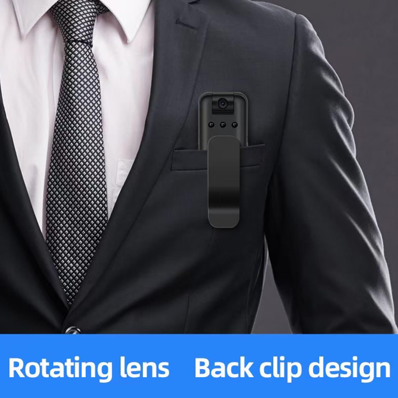 Body Camera with Audio Recording - HD Wearable Video Recorder for Security, Police, Law Enforcement & Personal Safety (Ideal for Night Patrols & Evidence Collection)