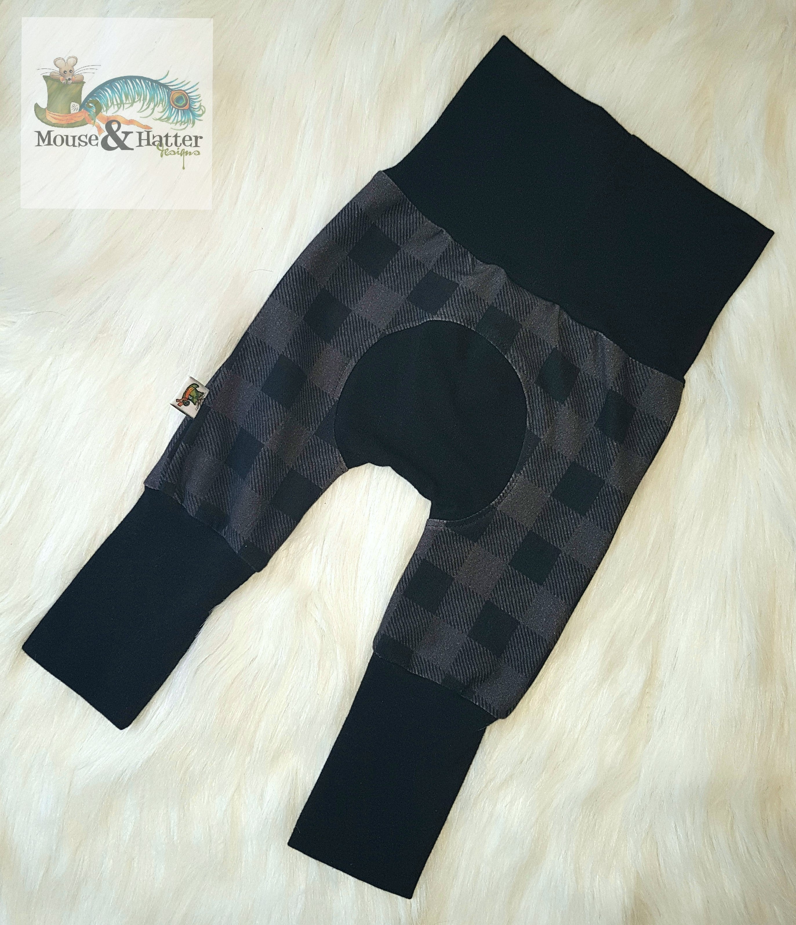 MINI Grow With Me Pants for Babies & Toddlers | Adjustable Waistband | Soft Cotton Stretchy Pants | Perfect for Playtime, Daycare & Family Outings