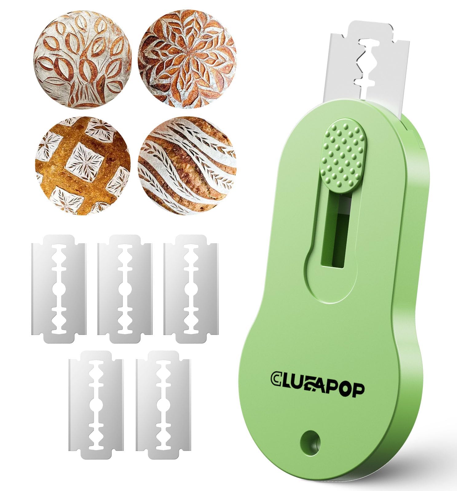 Premium Bread Lame - Stainless Steel Sourdough Scoring Tool with 5 Razor Blades | Extendable & Magnetic Dough Scorer for Professional Bread Baking | Perfect for Artisan Sourdough, Baguettes & Homemade Loaves | Essential Baking Supplies for Bakers & Bread Enthusiasts