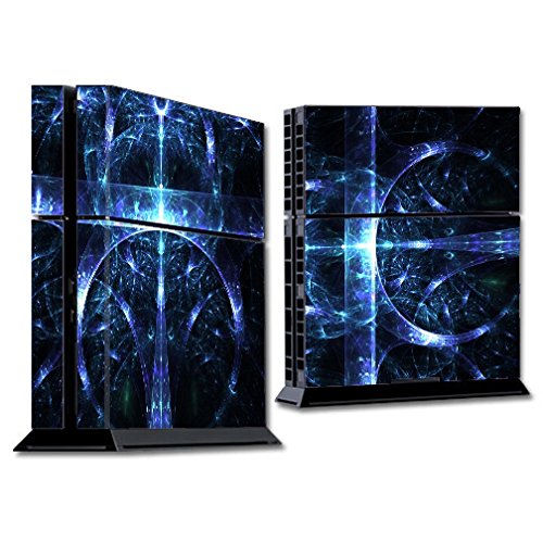 Futuristic Nebula Glass Skin Decal Vinyl Wrap for PS4 Sony Playstation 4 Console - Custom Protective Cover for Gaming Setup & Decor (Skins Only)