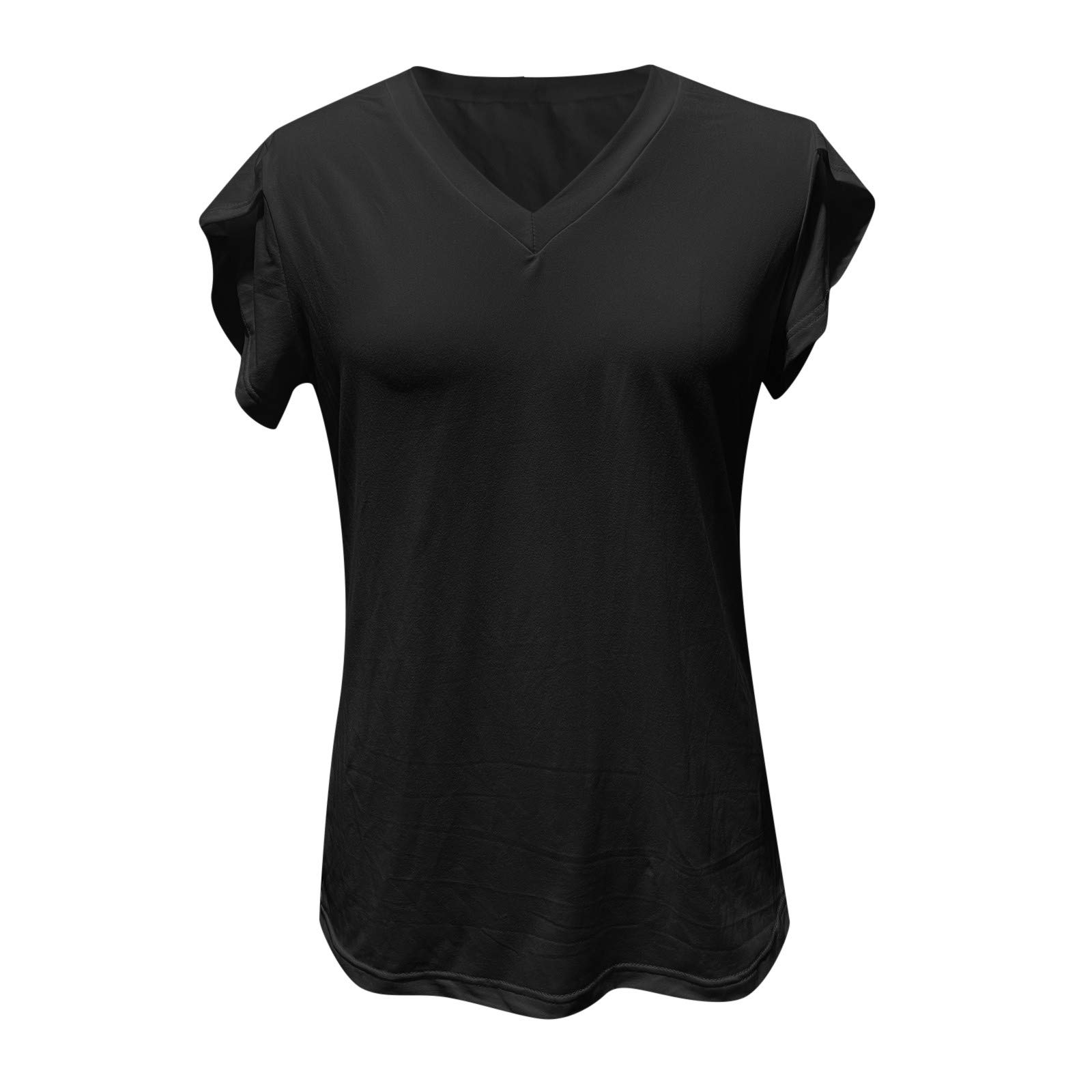 Ollysqiar Women's Short Sleeve Tops - Affordable Casual Shirts Under $10 | Perfect for Summer Outfits, Work Wear & Everyday Comfort