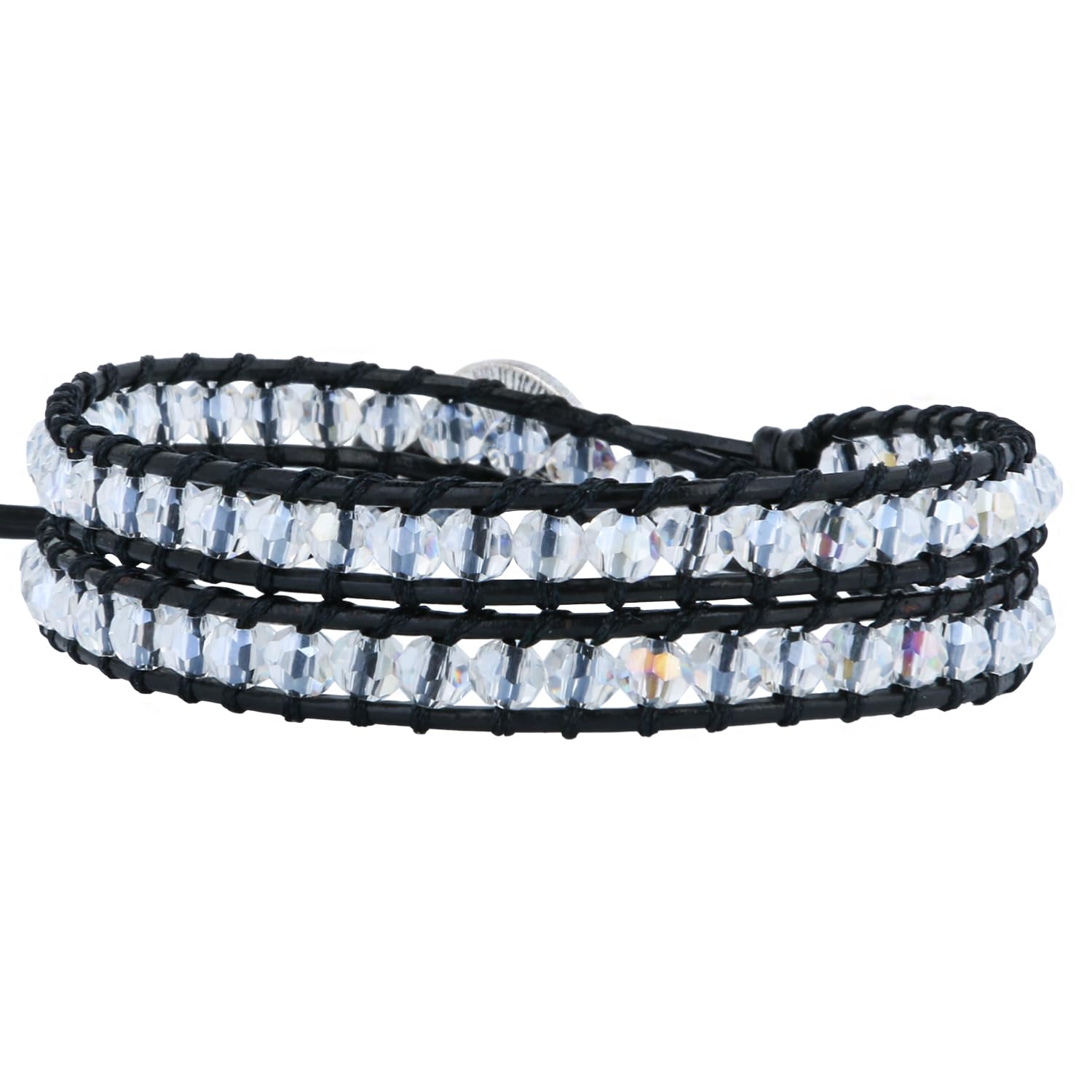 KELITCH Double Wrap Bracelet for Women - Hand-Braided Turquoise Beaded Boho Leather Bracelet Bangle | Perfect for Festival, Beach, Yoga & Everyday Boho Chic Style