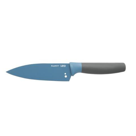 Premium 14cm Blue Chef's Knife with Herb Striper - Professional Kitchen Knife for Slicing, Dicing & Chopping - Perfect for Home Cooks & Culinary Enthusiasts