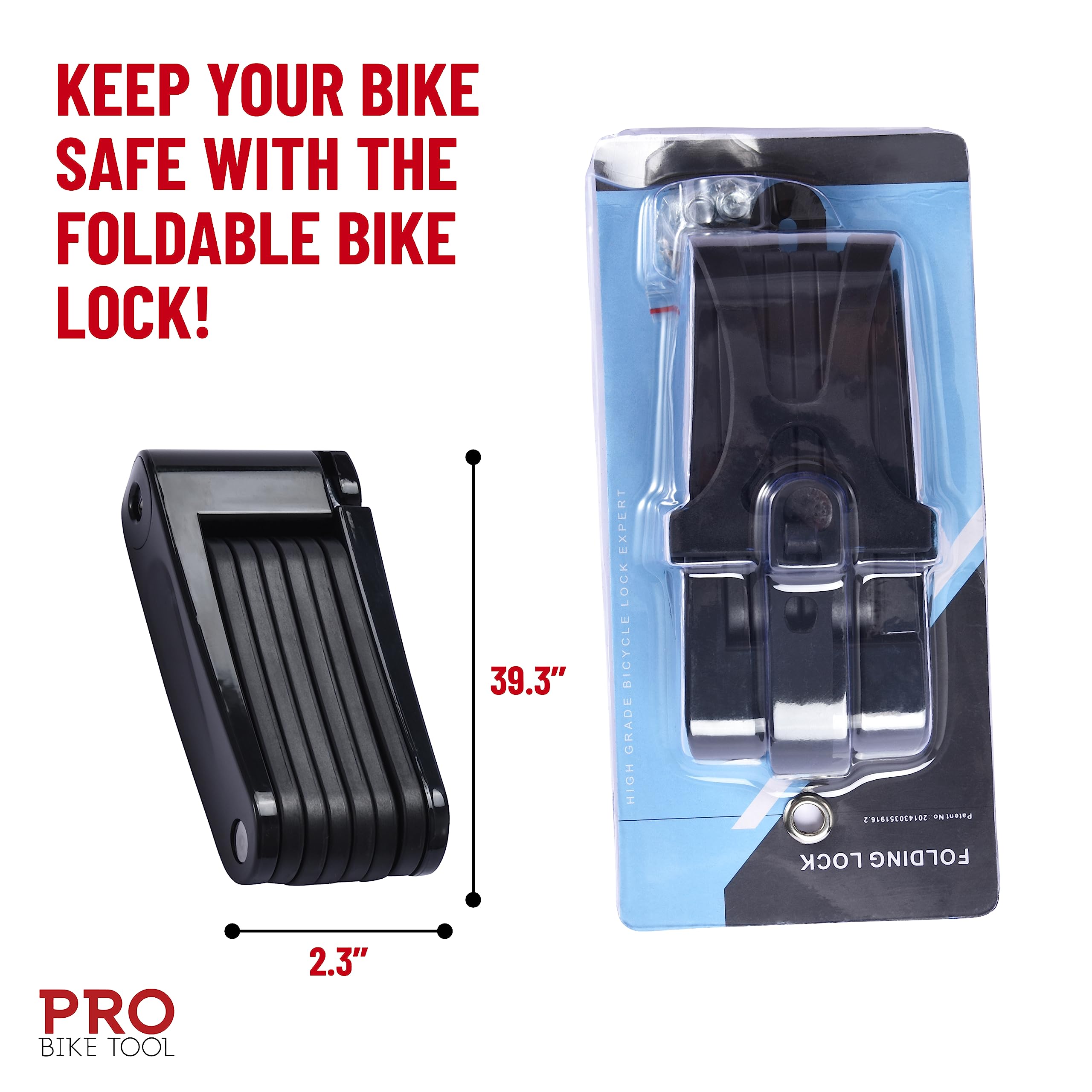 **Heavy Duty Folding Bike Lock - 40