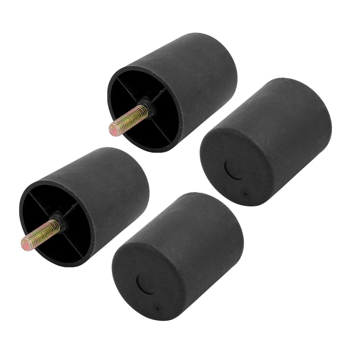 IIVVERR 4 Pack 50mm Diameter 60mm Height M8 Threaded Leveling Feet - Adjustable Furniture Glides for Sofas, Tables & Cabinets - Perfect for Uneven Floors & Home Office Setup