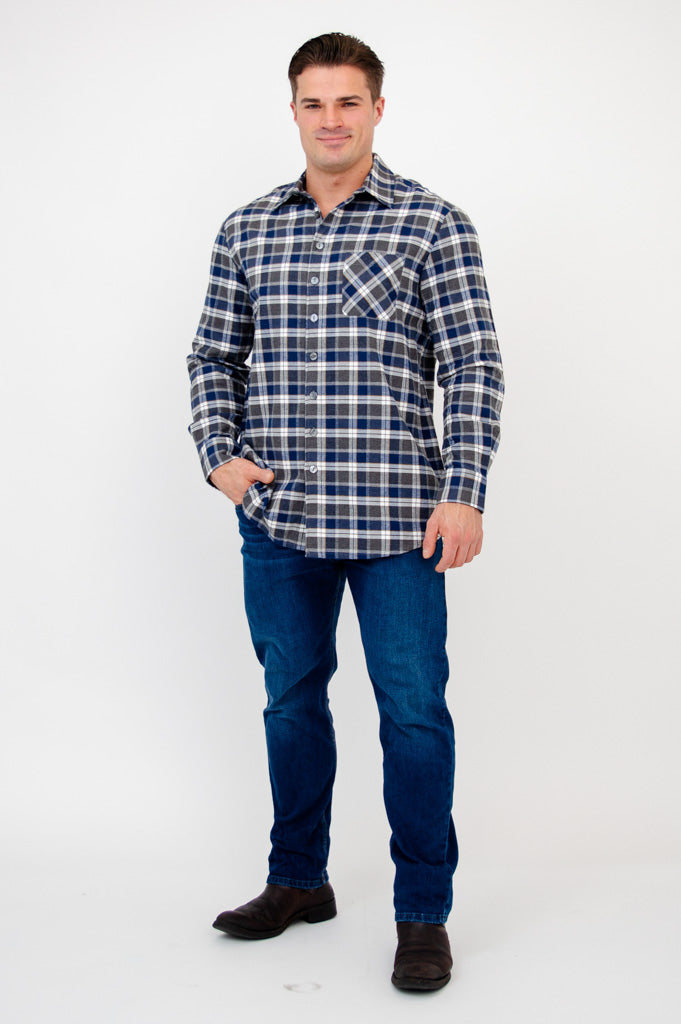 Men's Casual Cotton Plaid Shirt in Citrus Print - Breathable Button Down Shirt for Work, Office & Outdoor Activities
