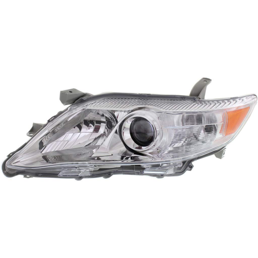 Toyota Camry Headlight Assembly 2010-2011 Driver Side Chrome Interior - Compatible with Hybrid Models (Part# TO2518125, 8117033700) | Perfect for Night Driving & Vehicle Restoration Projects