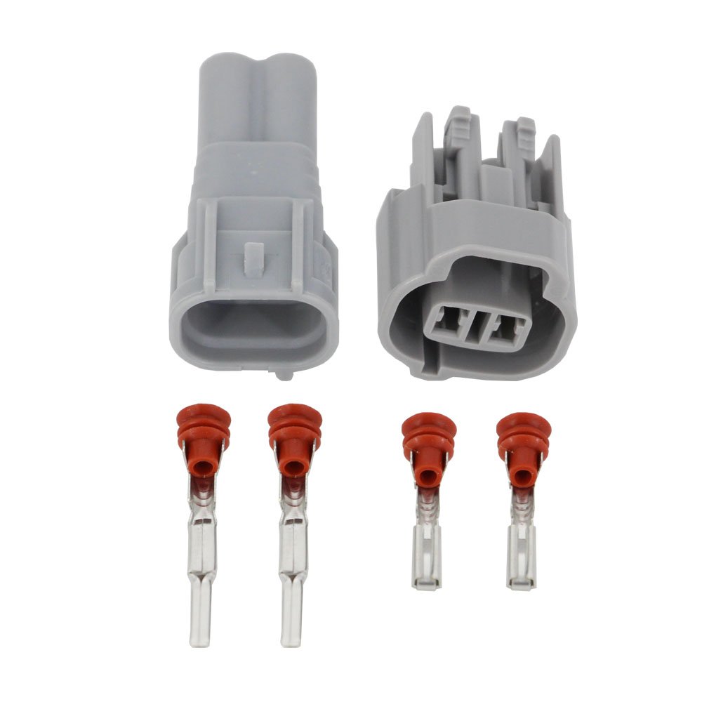 5 Sets 2 Pin DJ7023-2-11/21 Waterproof Car Connector Plug - Fog Lamp Electrical Connector for SGMW Toyota & Other Vehicles - Ideal for Headlight Wiring & Off-Road Lighting Upgrades