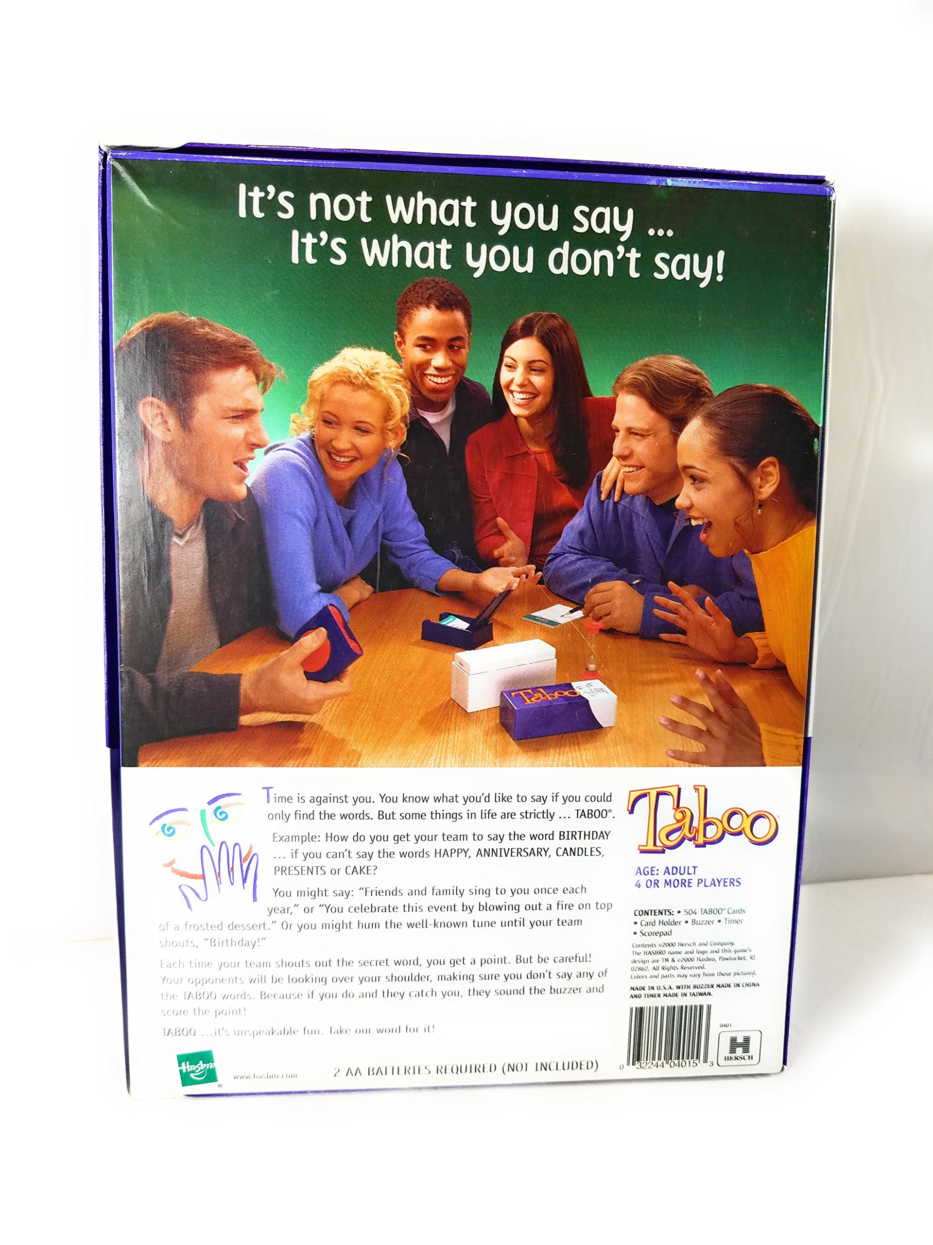 Taboo Board Game - 2000 Edition | Fun Party Game for Adults & Families | Perfect for Game Nights, Gatherings & Icebreakers