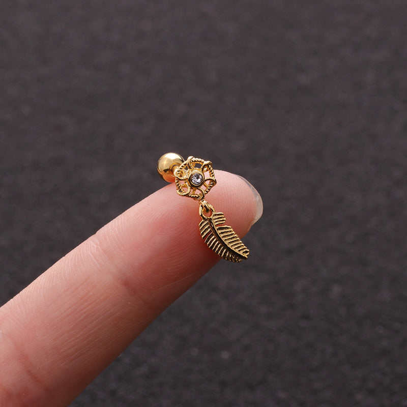 16G Cartilage Tiny Stud Earrings - Dreamcatcher Earrings for Women | HSPJ1957 | Perfect for Daily Wear, Parties & Gifts