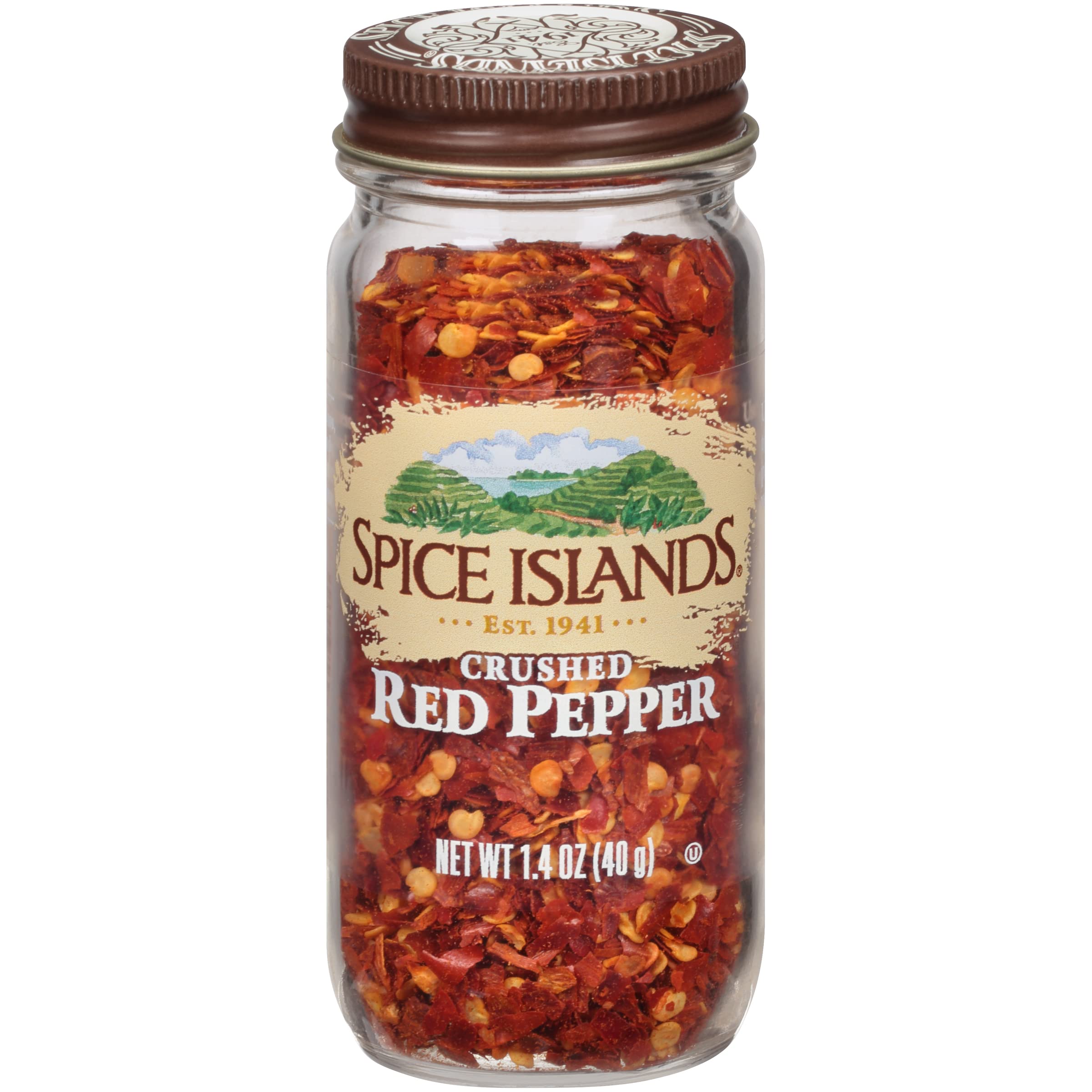 Spice Islands Crushed Red Pepper, 1.4 oz - Premium Quality Chili Flakes for Cooking, Pizza, Pasta & More - Hot & Flavorful Seasoning for Home & Restaurant Use