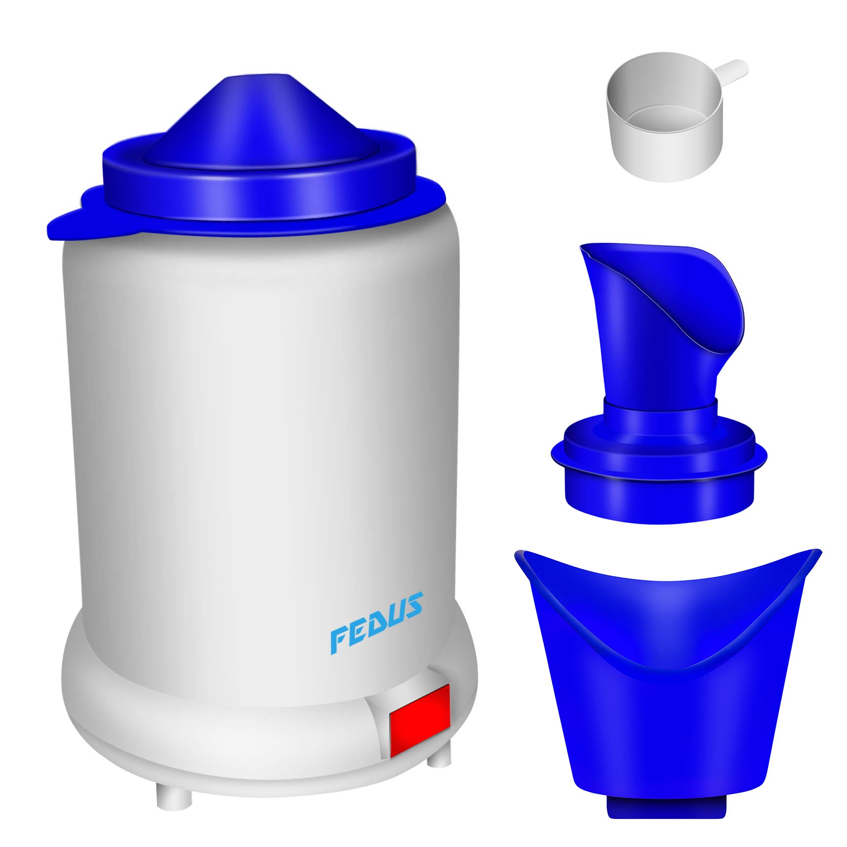 FEDUS Vaporizer Steamer for Kids & Adults - Portable Steam Inhaler for Cold, Cough & Sinus Relief | Facial Steamer for Skin Care & Nasal Congestion | Home & Travel Use for Respiratory Health & Beauty