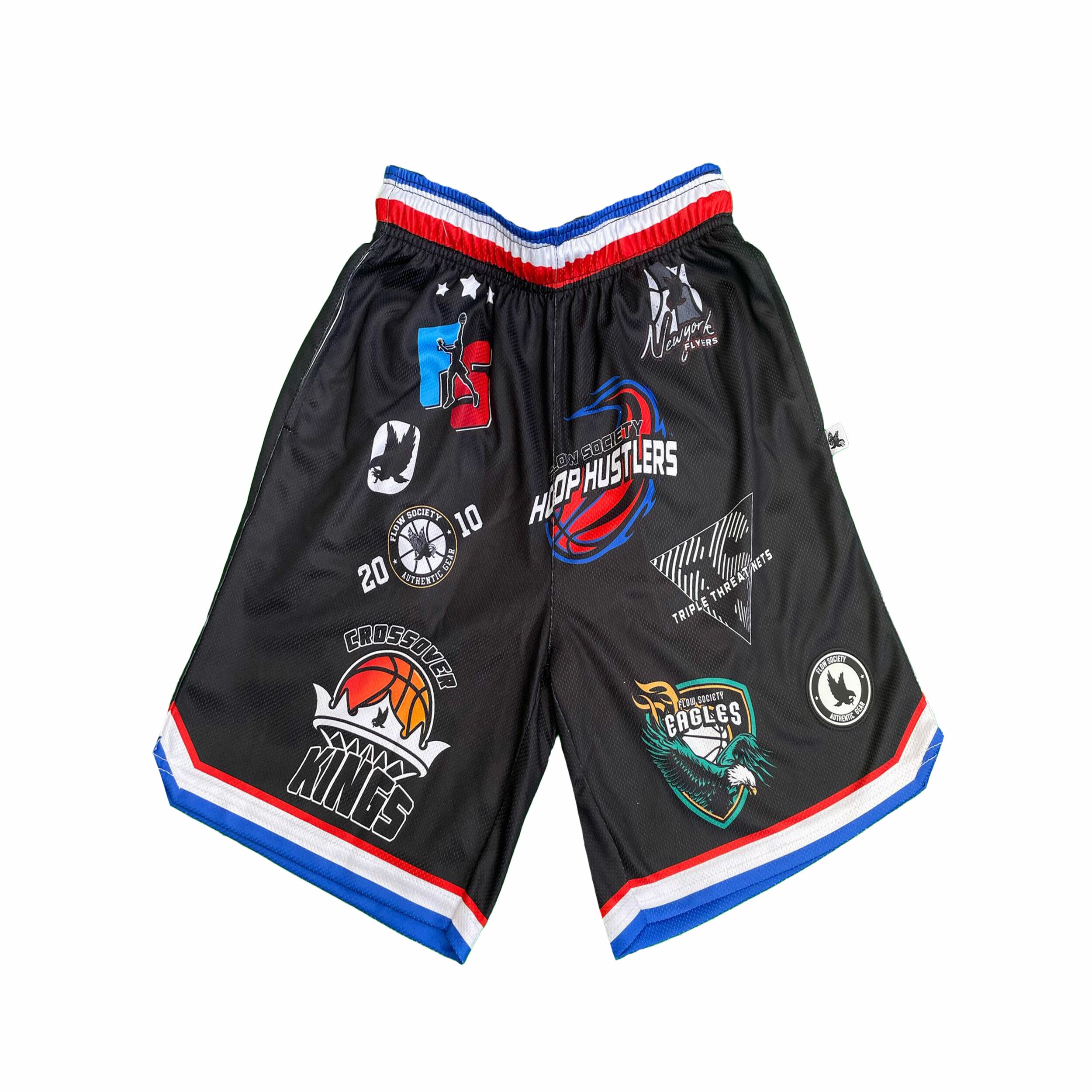 Boys' Flogos Basketball Shorts - Breathable Mesh Gym Shorts for Kids - Perfect for Basketball, Running, and Sports Practice