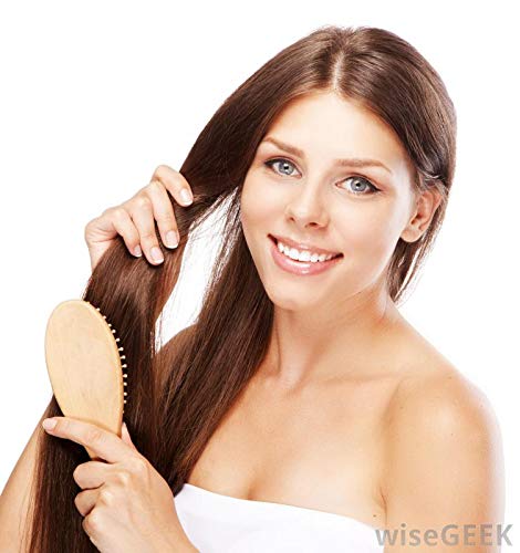 Mini Wooden Hair Brush - Natural & Eco-Friendly Detangling Brush for Men & Women - Perfect for Travel, Home & Salon Use