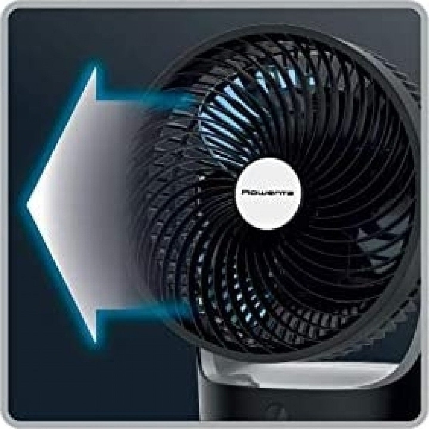 ROWENTA 360 Compact Force Air Circulation Fan - Powerful Cooling for Home & Office - Blemished Package with Full Warranty (Model VU2410U7) - Perfect for Bedrooms, Living Rooms, and Workspaces