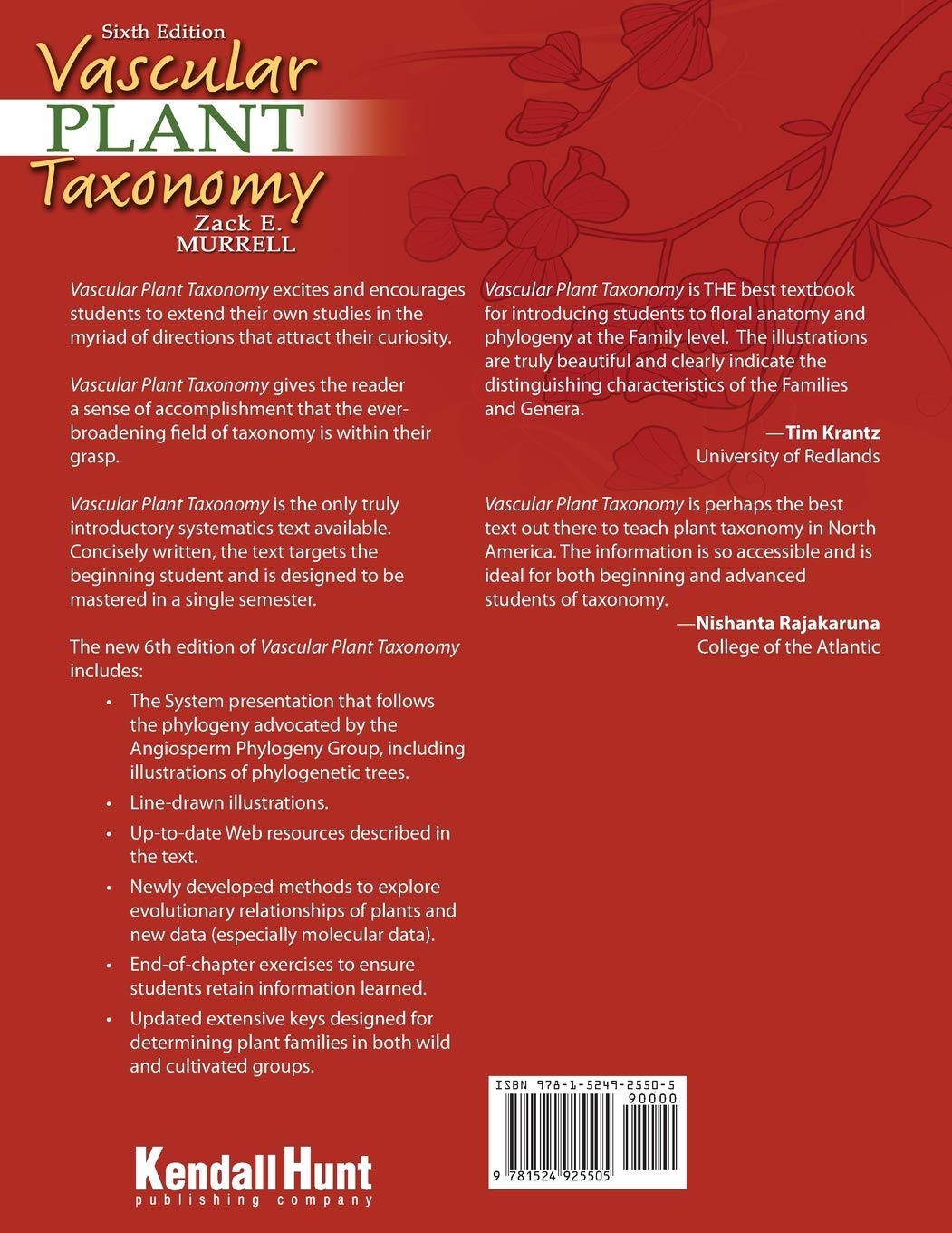 Vascular Plant Taxonomy Textbook - Comprehensive Guide to Plant Classification & Identification for Botany Students & Researchers | Perfect for Lab Studies & Field Research