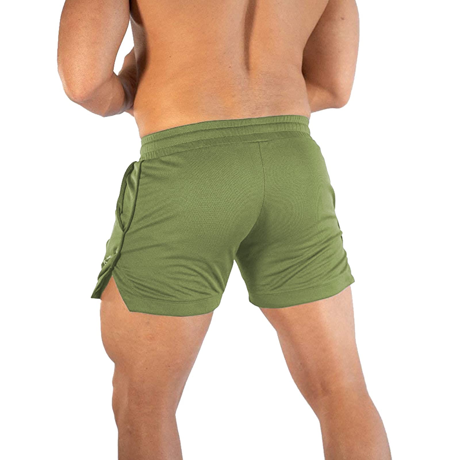 CE Men's Lightweight Workout Running Shorts with Zipper Pockets - Quick-Dry Athletic Gym Shorts for Jogging, Training & Outdoor Sports