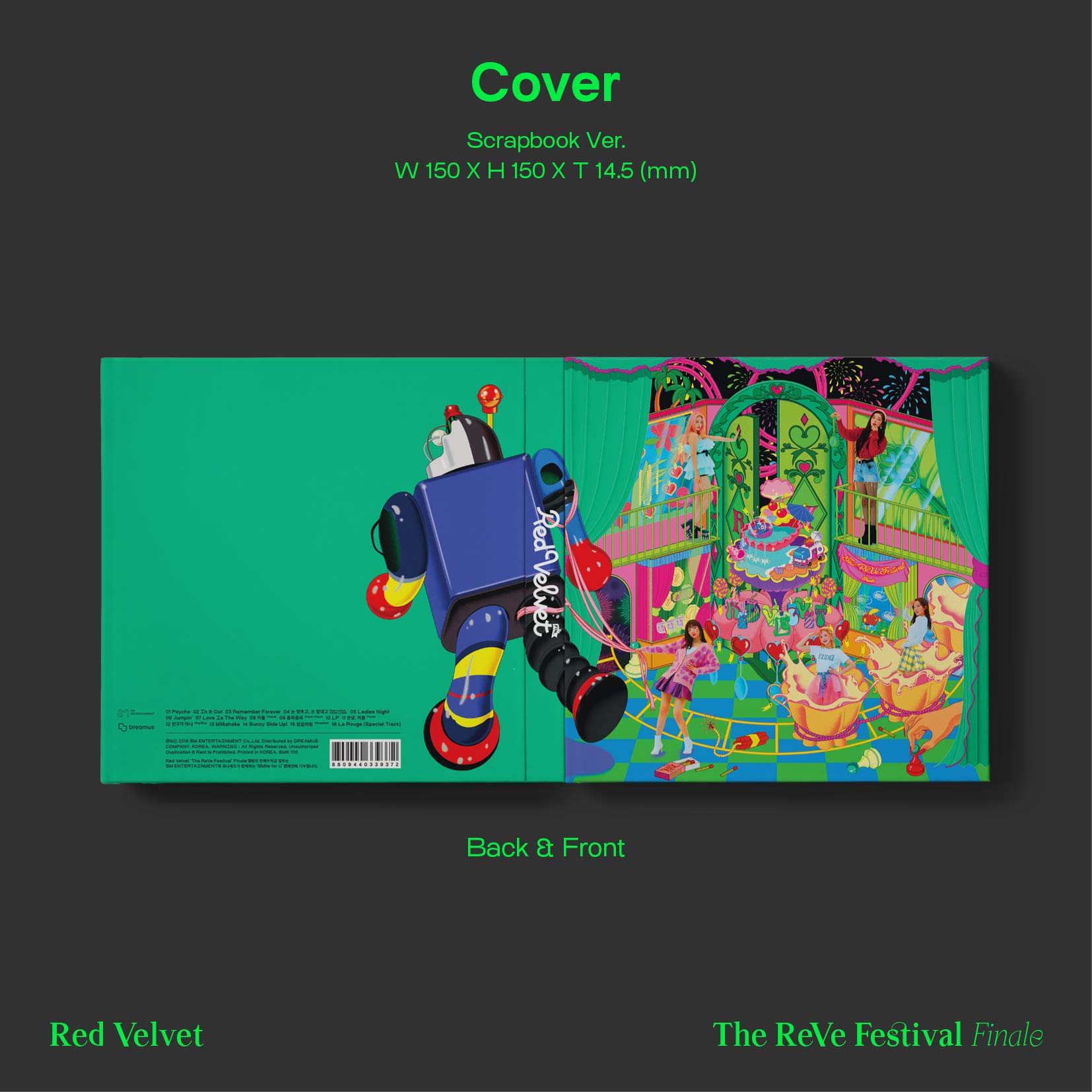 Red Velvet 'The ReVe Festival' Finale Scrapbook Album - K-Pop Music CD & Photobook | Perfect for K-Pop Collectors & Fans, Great Gift for Birthdays & Special Occasions