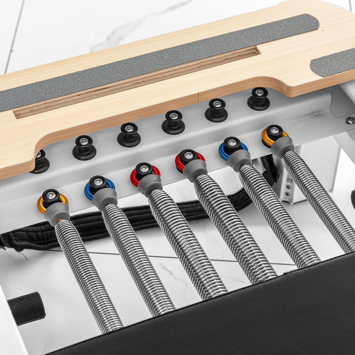 Premium Contour Studio Pilates Machine - 6 Tempered Carbon Steel Springs for Home & Professional Use - Perfect for Fitness, Rehab & Core Training