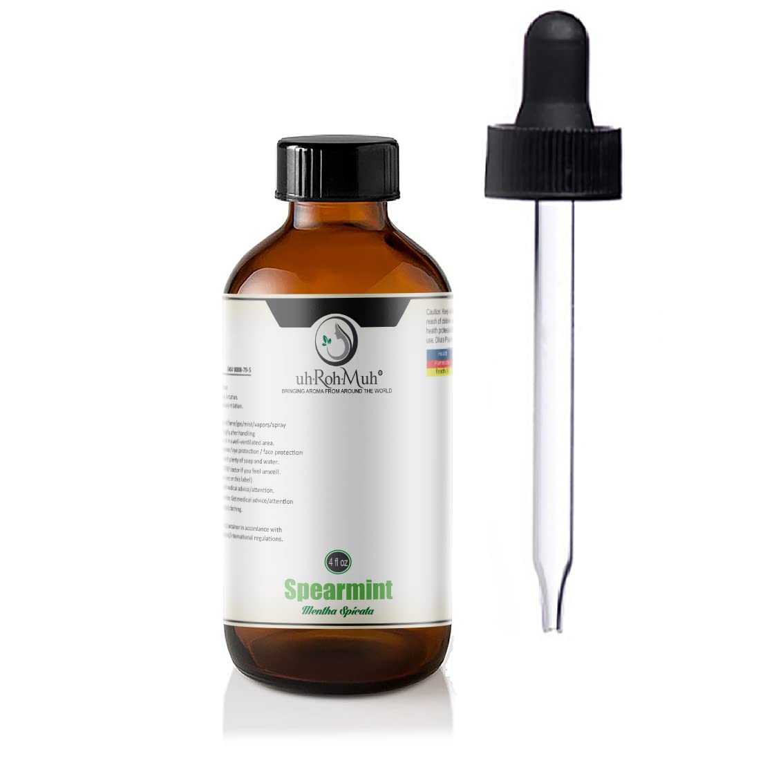 Pure Spearmint Essential Oil - 100% Natural, Therapeutic Grade, 4oz Bottle for Aromatherapy, Relaxation & DIY Skincare | Made in India | Perfect for Diffusers, Massage & Homemade Beauty Products