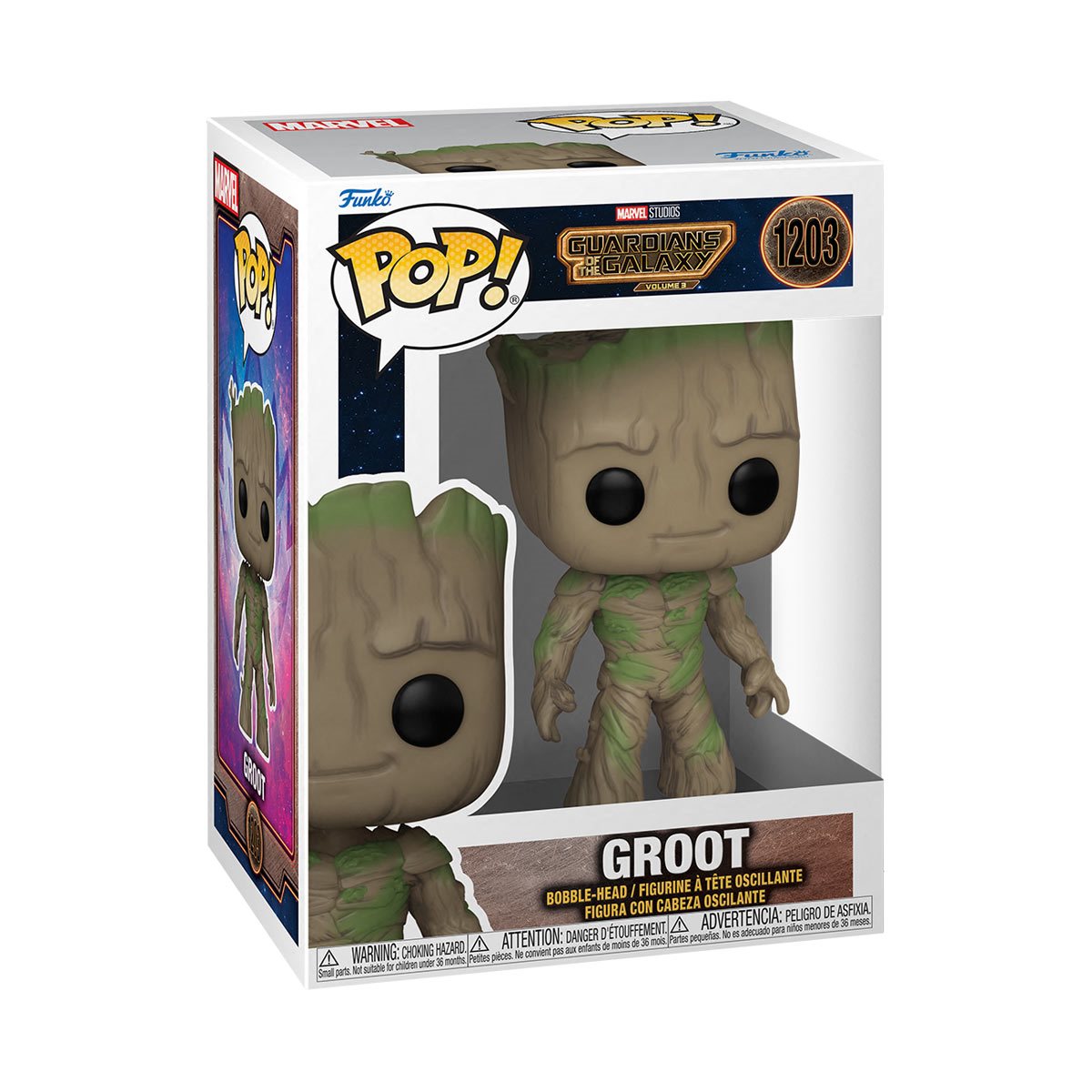 Guardians of the Galaxy Vol. 3 Groot Funko Pop! Vinyl Figure #1203 - Collectible Marvel Movie Merchandise for Display & Gifts