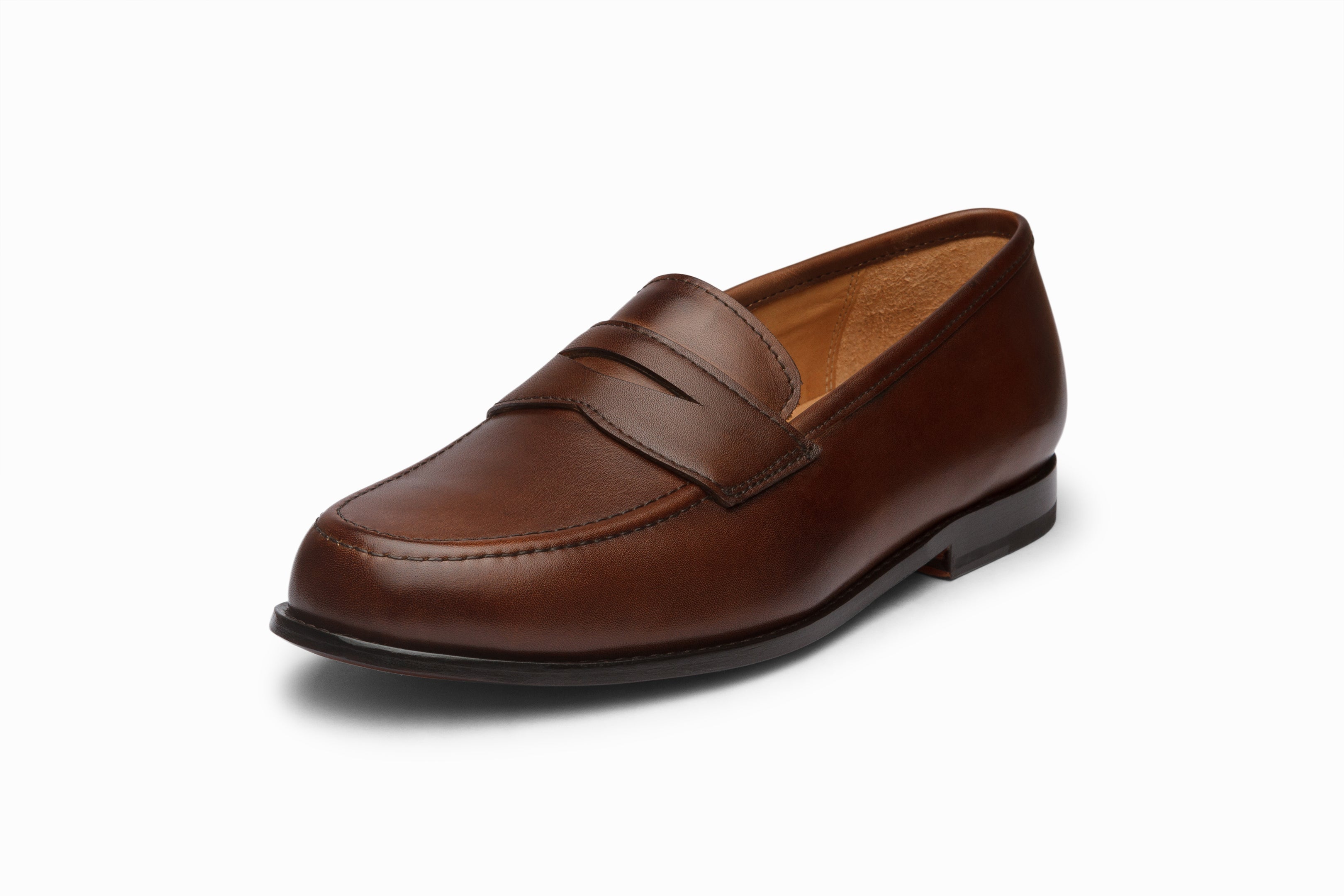John Penny Loafer Shoes for Men - Genuine Leather Dark Brown Slip-On Dress Shoes | Perfect for Business, Office & Formal Occasions
