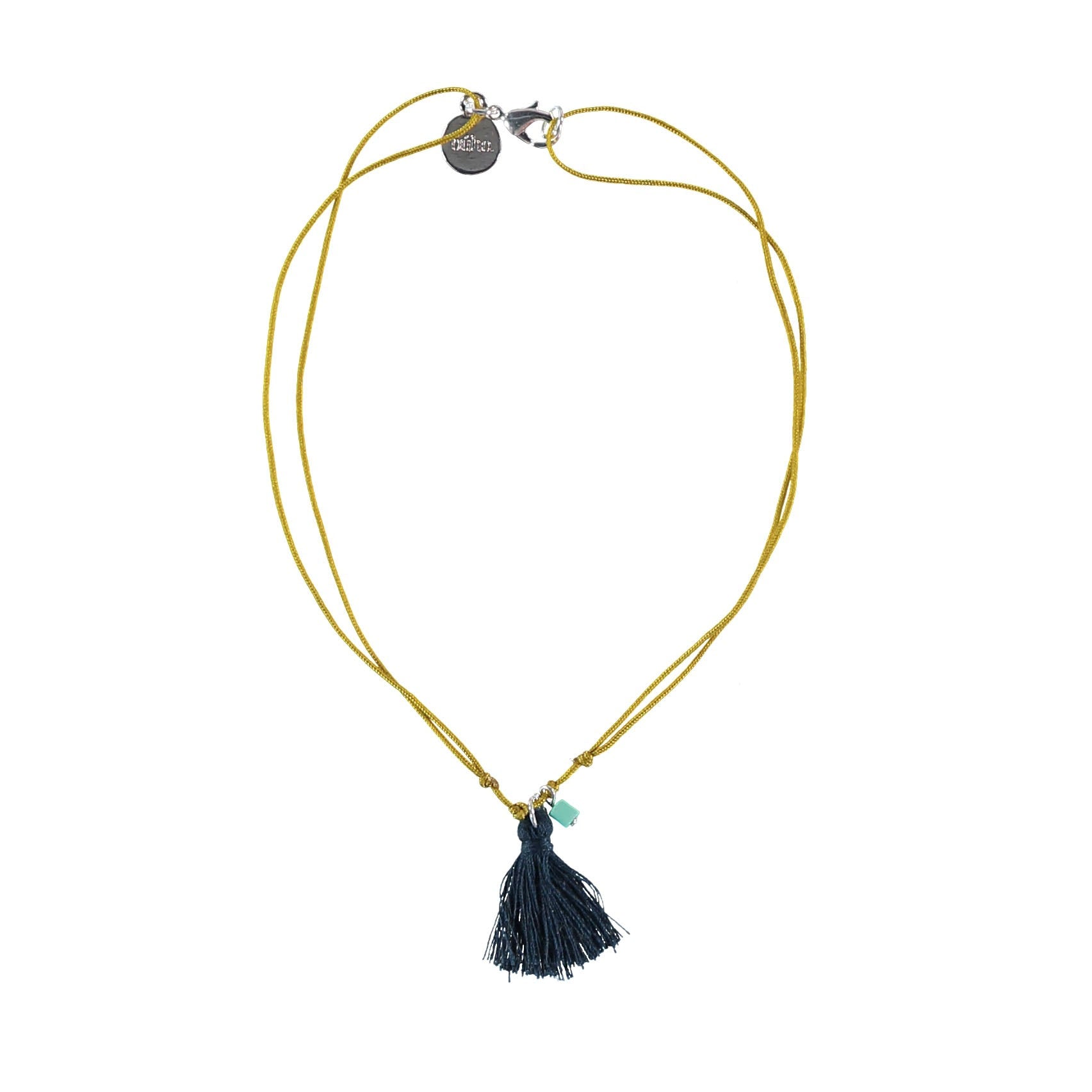 Stylish Owl Necklace with Pom Pom Charm in Indigo Blue - Perfect for Boho Fashion & Casual Outfits