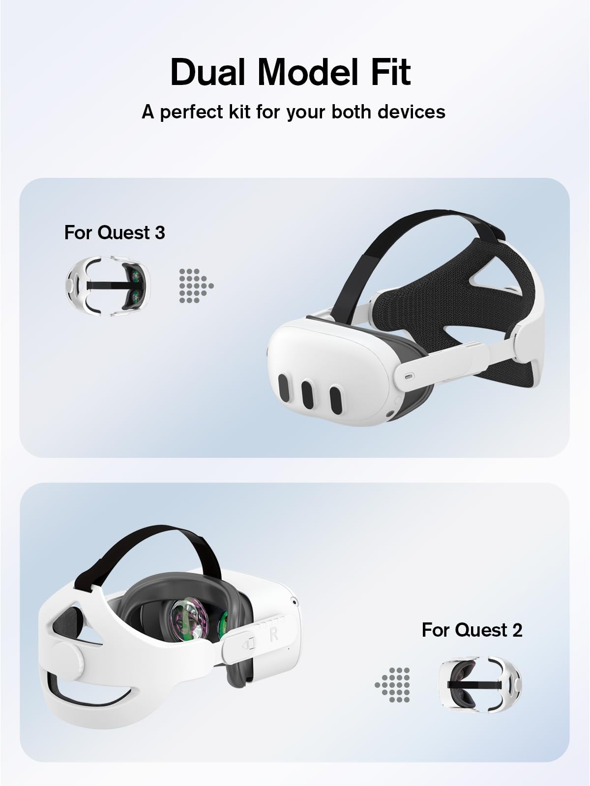 Adjustable Head Strap for Oculus Quest 2 VR Headset - Elite Strap Replacement with Enhanced Support & Comfort for Long Gaming Sessions, VR Movies & Virtual Reality Experiences