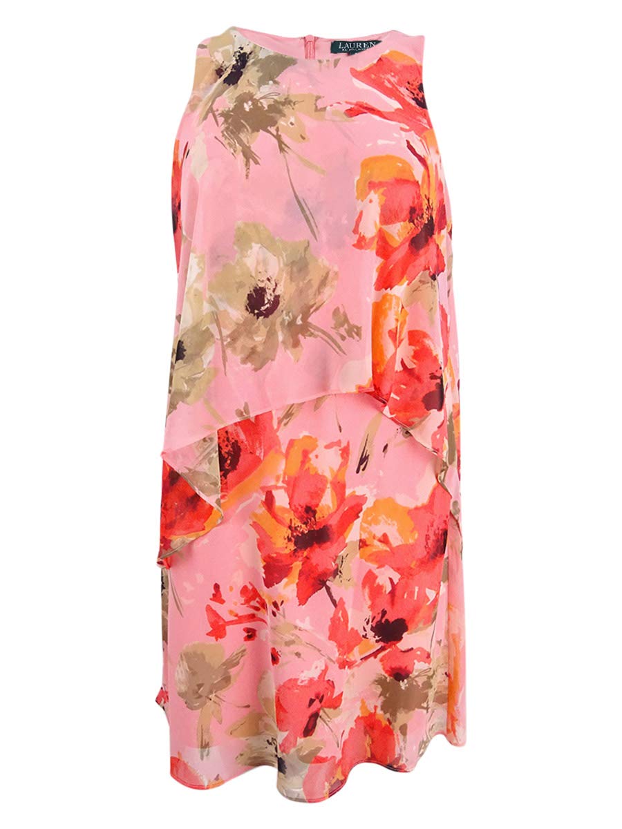 Lauren by Ralph Lauren Women's Floral-Print Summer Dress - Elegant Flowy A-Line Style for Casual Outings, Garden Parties & Date Nights