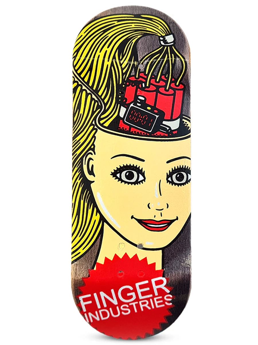 Finger Industries Fingerboard Deck Barbie - Mini Skateboard for Finger Tricks & Stunts - Perfect for Kids, Collectors & Skateboard Enthusiasts - Great for Home, Office & School Fun