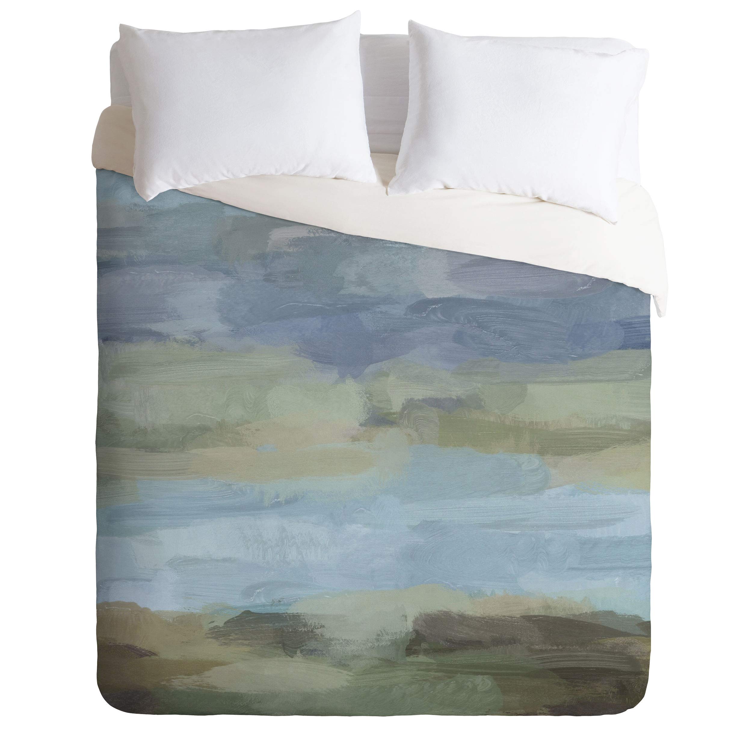 Rachel Elise Summer at The Lake Comforter Set with Pillowcases - Twin Size Green Bedding for Cozy Lakeside Retreats & Summer Bedroom Decor