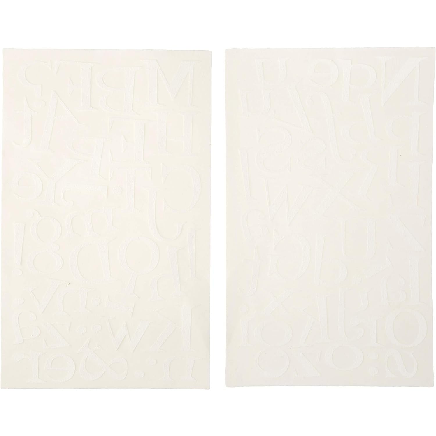 SEI 1.5 Inch Iron-On Letters for T-Shirts - Fun White Fabric Transfers (2 Sheets) - DIY Clothing Customization & Craft Projects