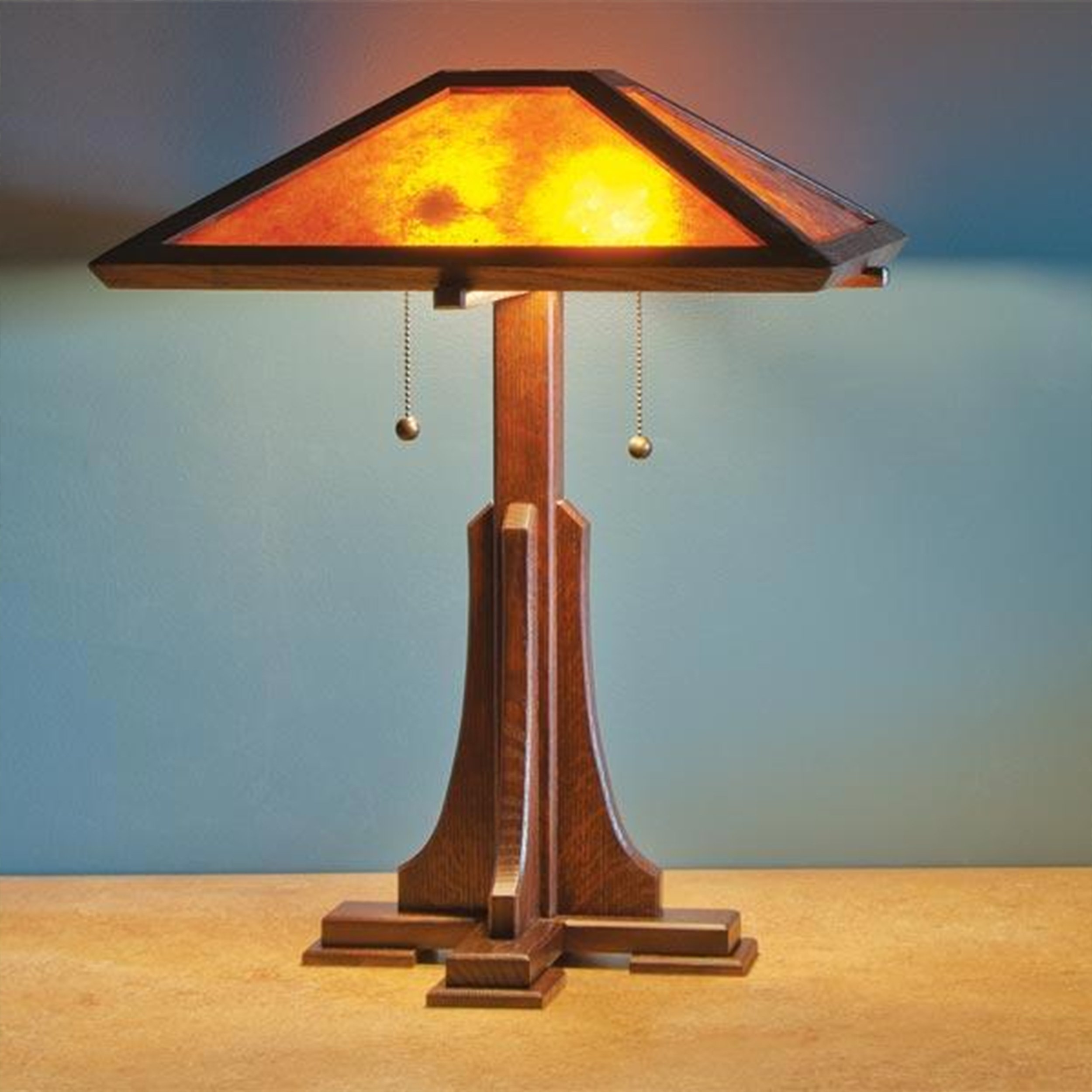 DIY Woodworking Paper Plan for Arts and Crafts Lamp - Step-by-Step Guide for Handmade Home Decor Lighting Projects | Perfect for Bedroom, Living Room & Gift Ideas