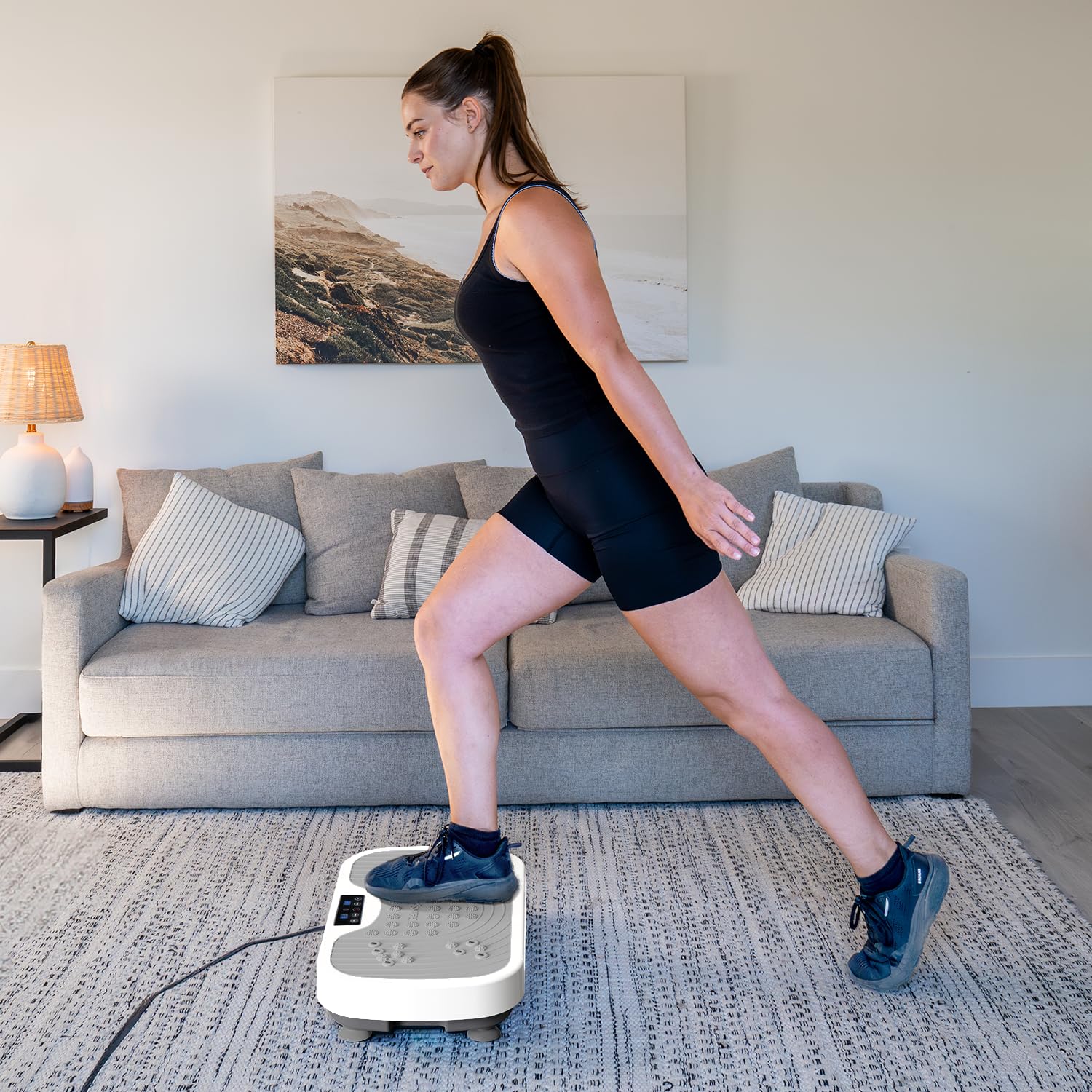 Whole Body Vibration Plate Exercise Machine - Home Fitness Equipment for Weight Loss & Muscle Toning | Perfect for Home Gym, Physical Therapy & Recovery Workouts