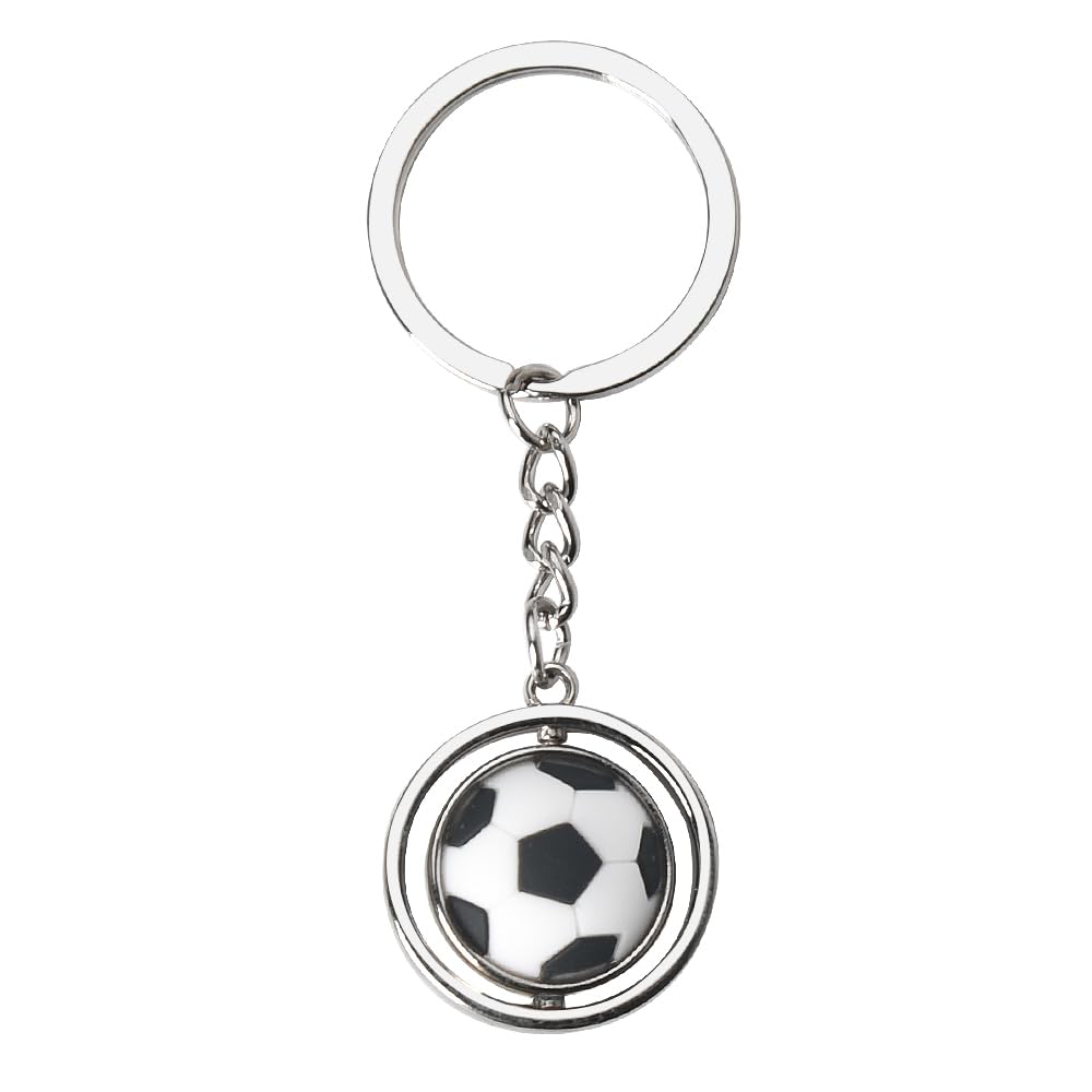 Rotatable Ball Sports Keychain - Basketball & Soccer Coach Gift for Men & Women - Perfect Birthday Present for Players & Ball Lovers - Great for Team Celebrations & Game Day Accessories
