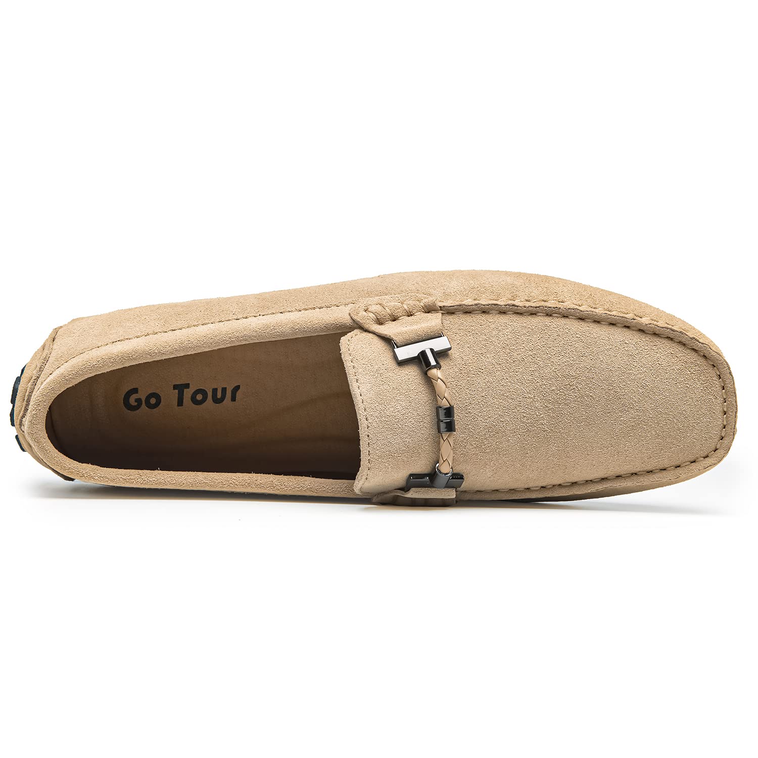 Go Tour Men's Penny Loafers - Comfortable Moccasin Driving Shoes for Men | Slip-On Casual Boat Shoes for Work, Travel & Daily Wear