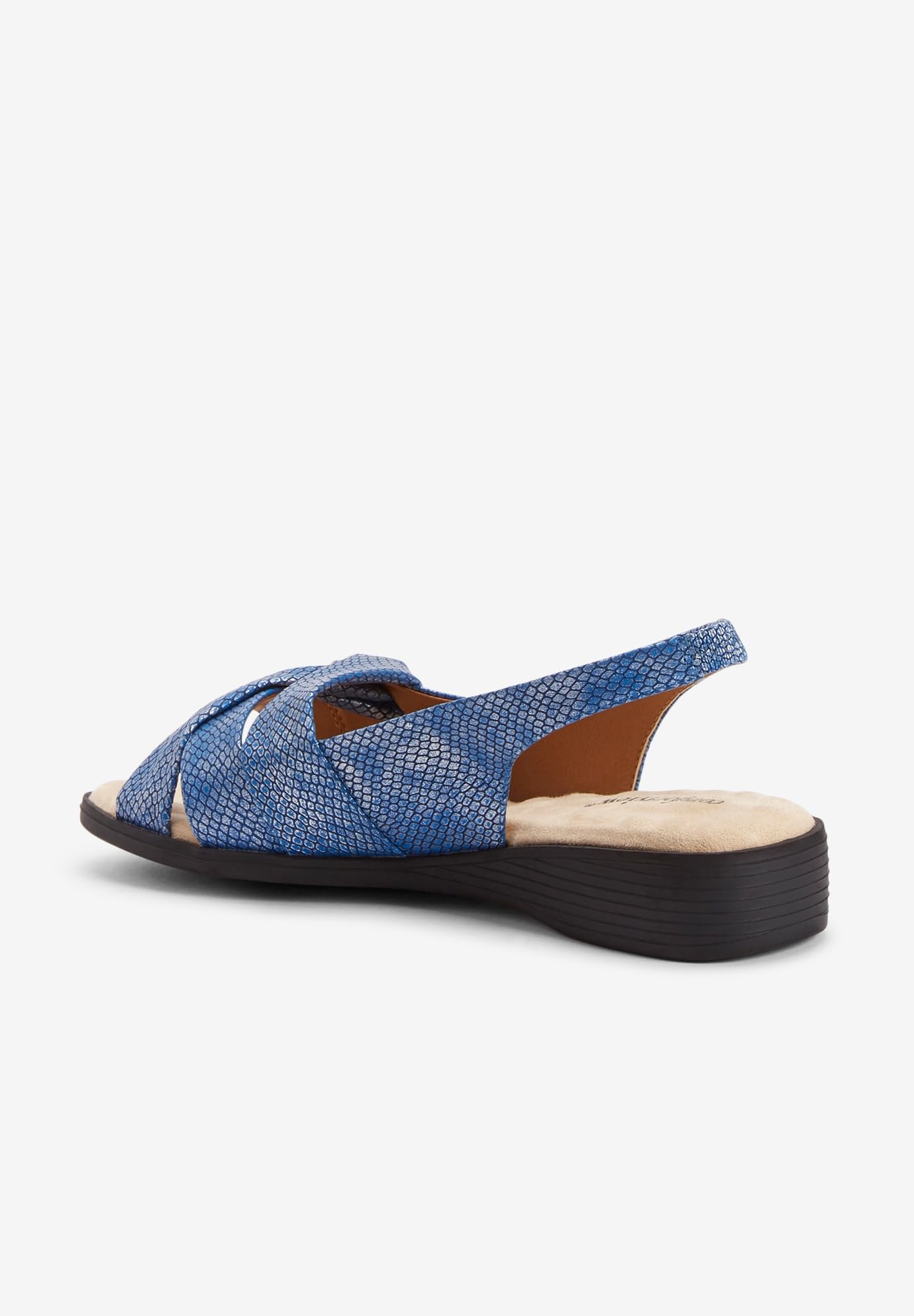 Comfortview Women's Wide Width Pearl Sandals - Comfortable & Stylish for Summer, Beach, and Casual Wear
