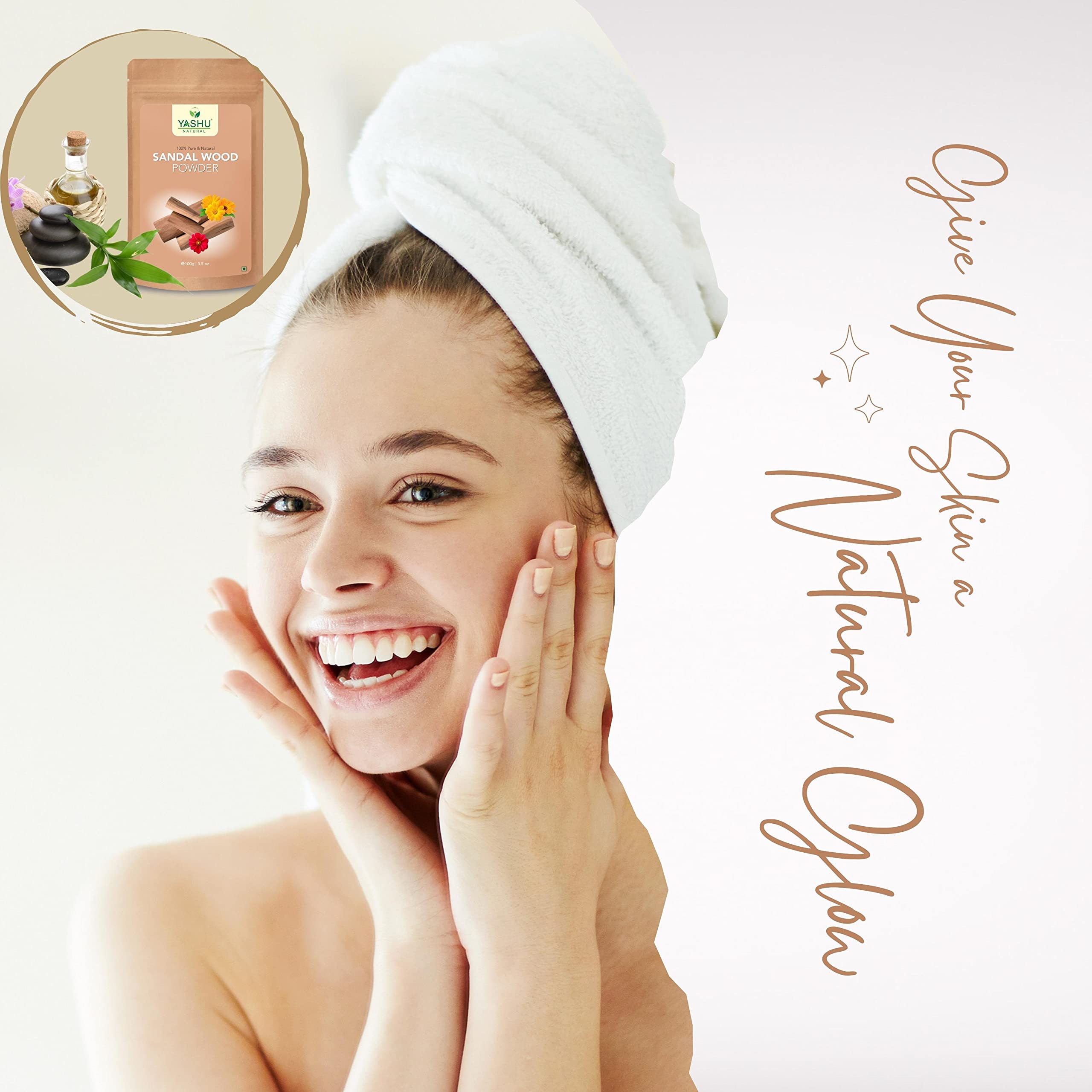 Pure Sandalwood & Multani Mitti Clay Face Mask Combo - 200g Natural Glow Detan Pack for Brightening, Acne & Oil Control | Perfect for Spa Day & Ayurvedic Skincare Routine