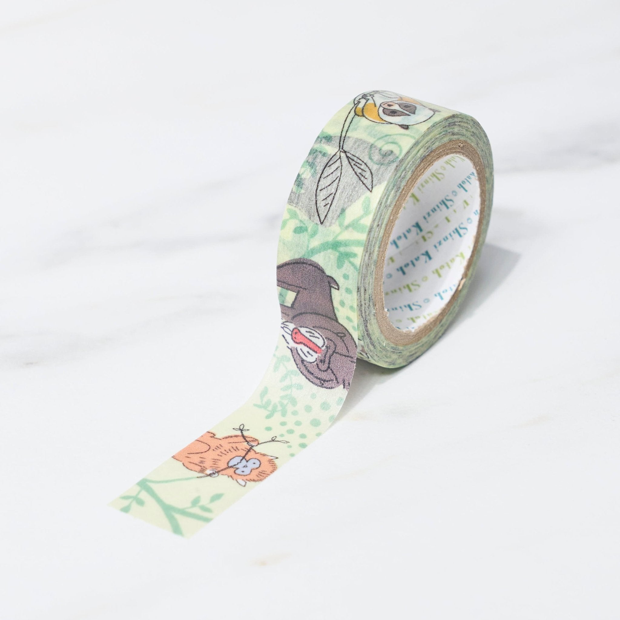 Endangered Species Animal Print Masking Tape - Shinzi Katoh Seal Design for Scrapbooking, Journaling & DIY Crafts