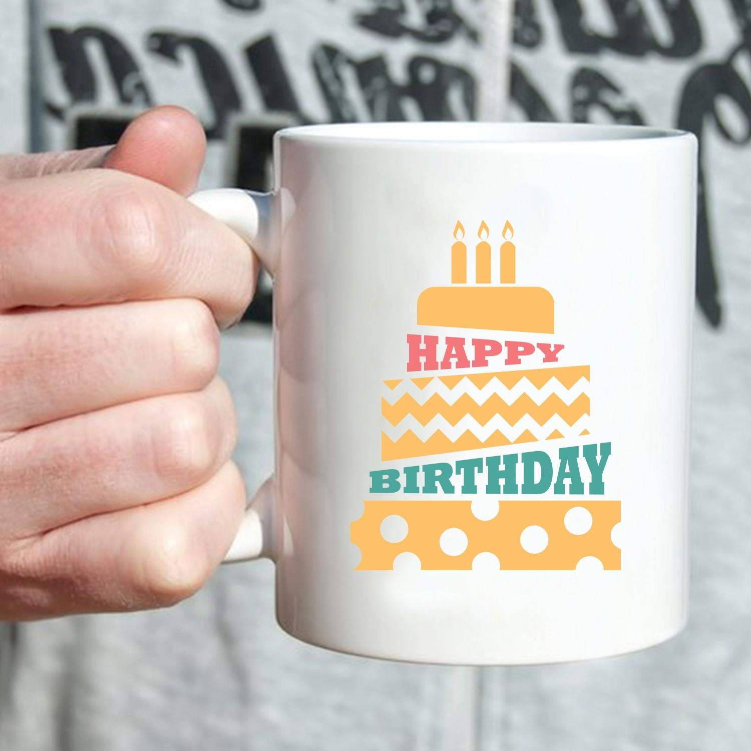 Funny Birthday Coffee Mug - 11oz Novelty Gift for Women, Men, Mom, Dad, Wife, Friends, Girlfriend & Boyfriend - Perfect for Office, Home & Party Celebrations