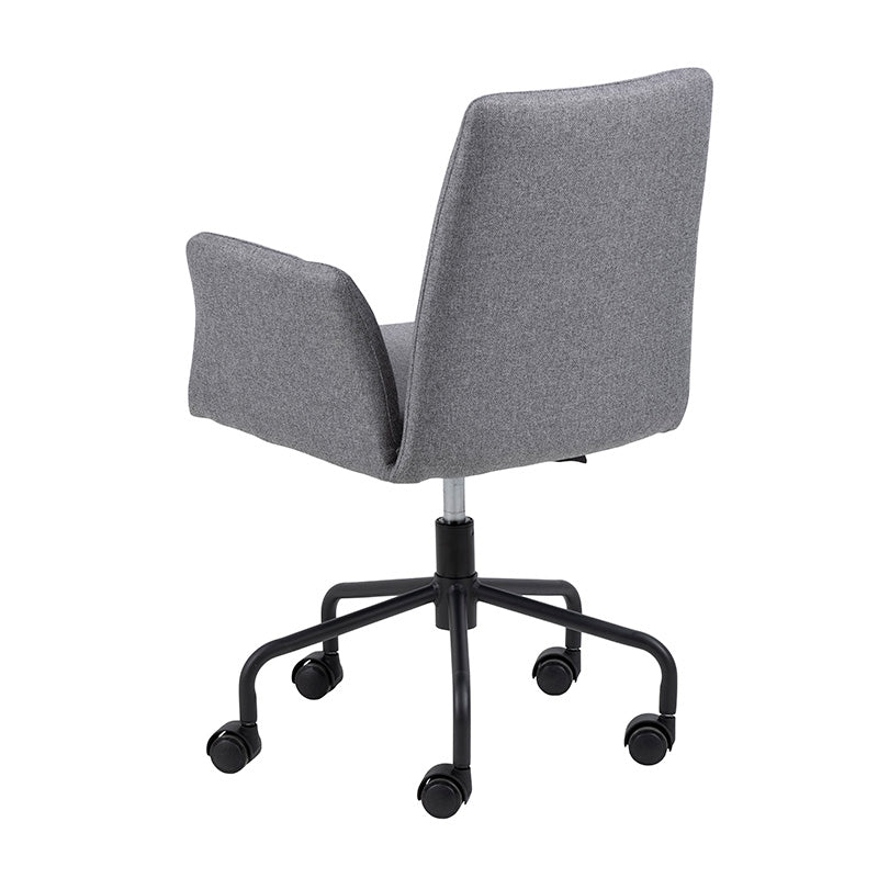 Ergonomic ISLA Office Chair - Light Grey & Black Mesh Back - Adjustable Height & Swivel - Perfect for Home Office, Gaming & Workspaces