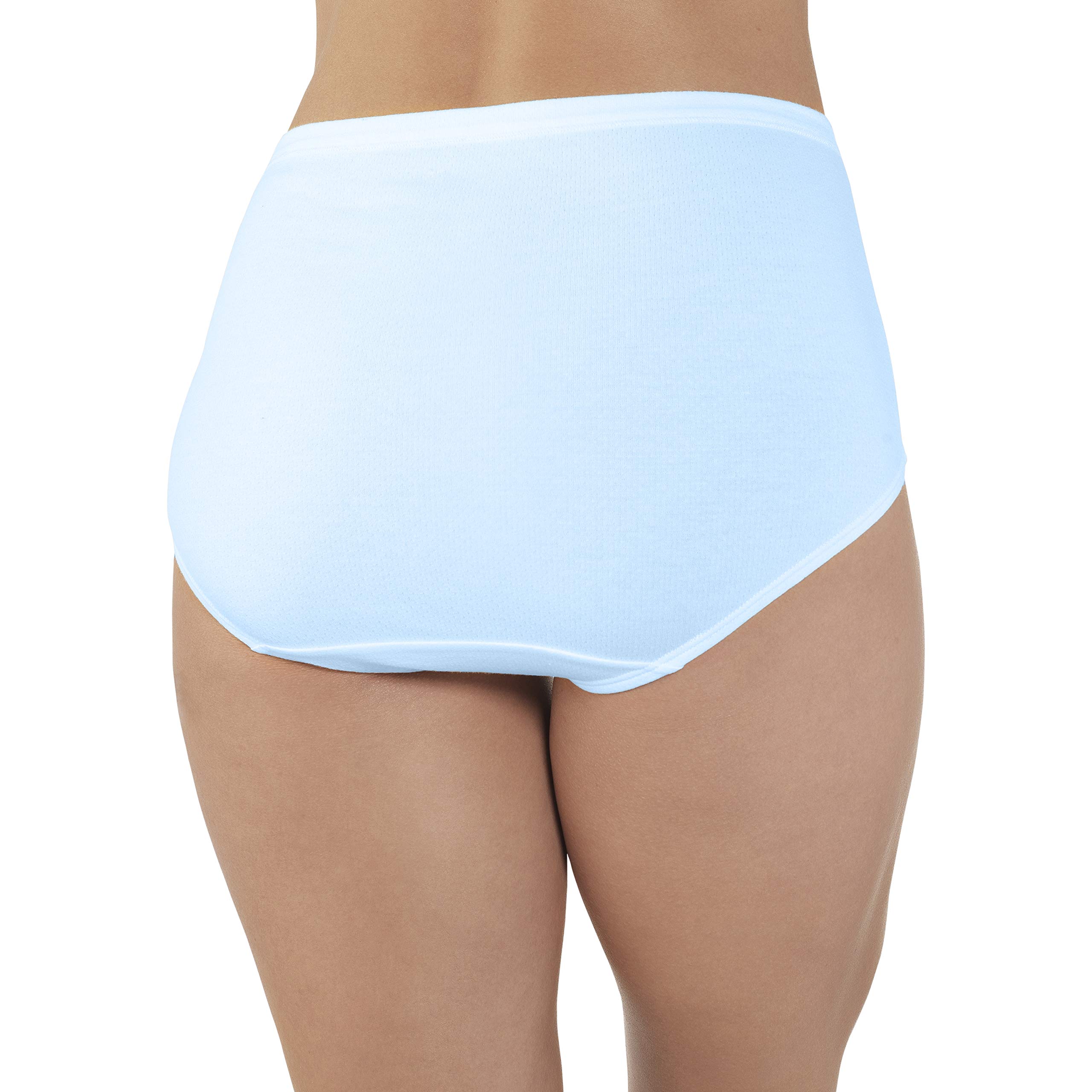 Fruit of the Loom Women's Breathable Cotton Underwear 4-Pack - Soft & Comfortable Everyday Panties for Work, Travel & Lounge