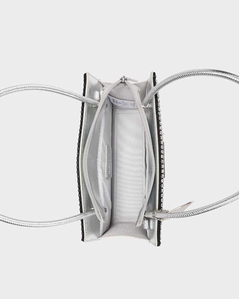 Stylish Silver Glitter Shoulder Bag for Women - Perfect for Parties, Weddings & Night Out
