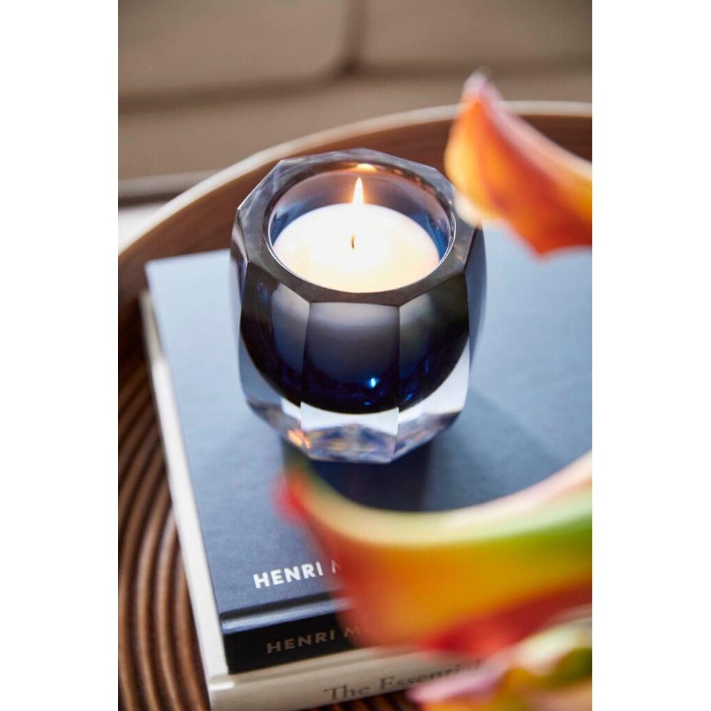 Cyan Design 11253 Azure Oppulence Vase - Elegant Blue & Clear Glass Small Decorative Vase for Home Decor, Wedding Centerpieces, and Tabletop Displays
