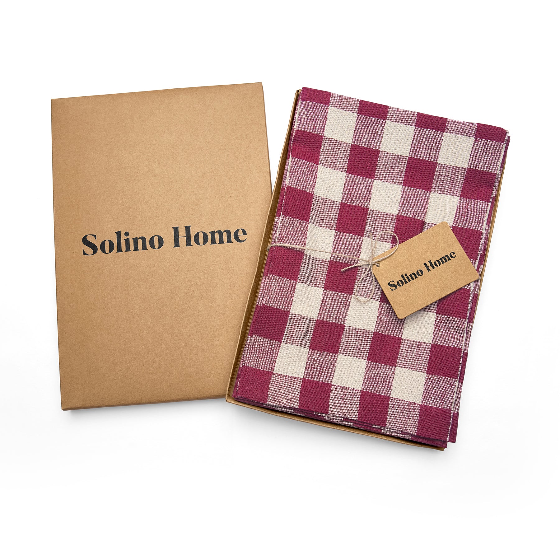 Morgan Check Napkins, Set of 4 - Premium Cotton Table Napkins for Dinner Parties, Weddings & Everyday Use