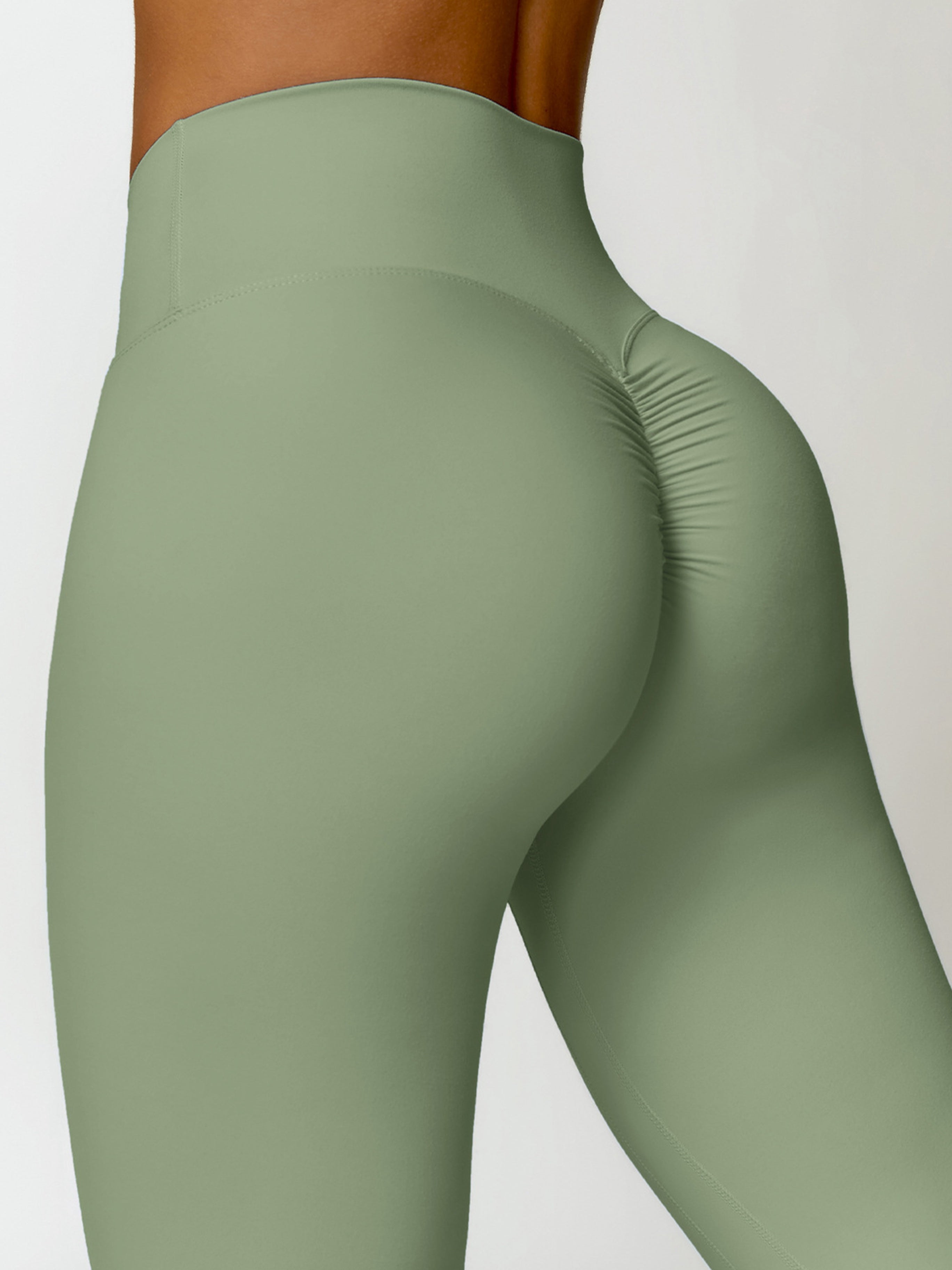 ZASUWA Women's Scrunch Butt Lifting High Waisted Leggings - Yoga, Workout & Everyday Wear