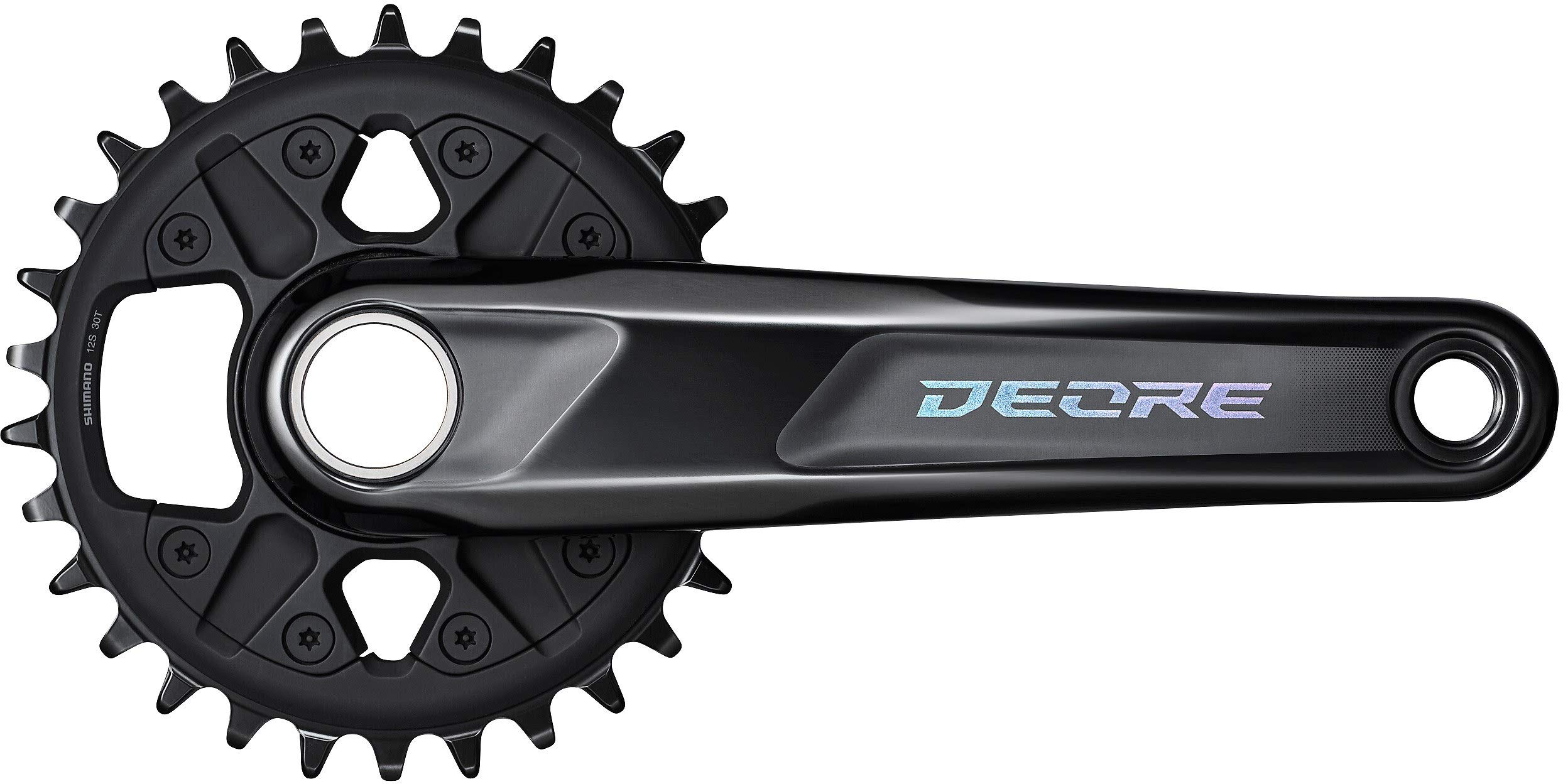 Shimano Deore FCM6100E0 30T Bicycle Chainring - High-Performance Unisex Bike Crankset for MTB & Road Bikes | Durable Black Alloy Gear for Smooth Cycling & Professional Repairs