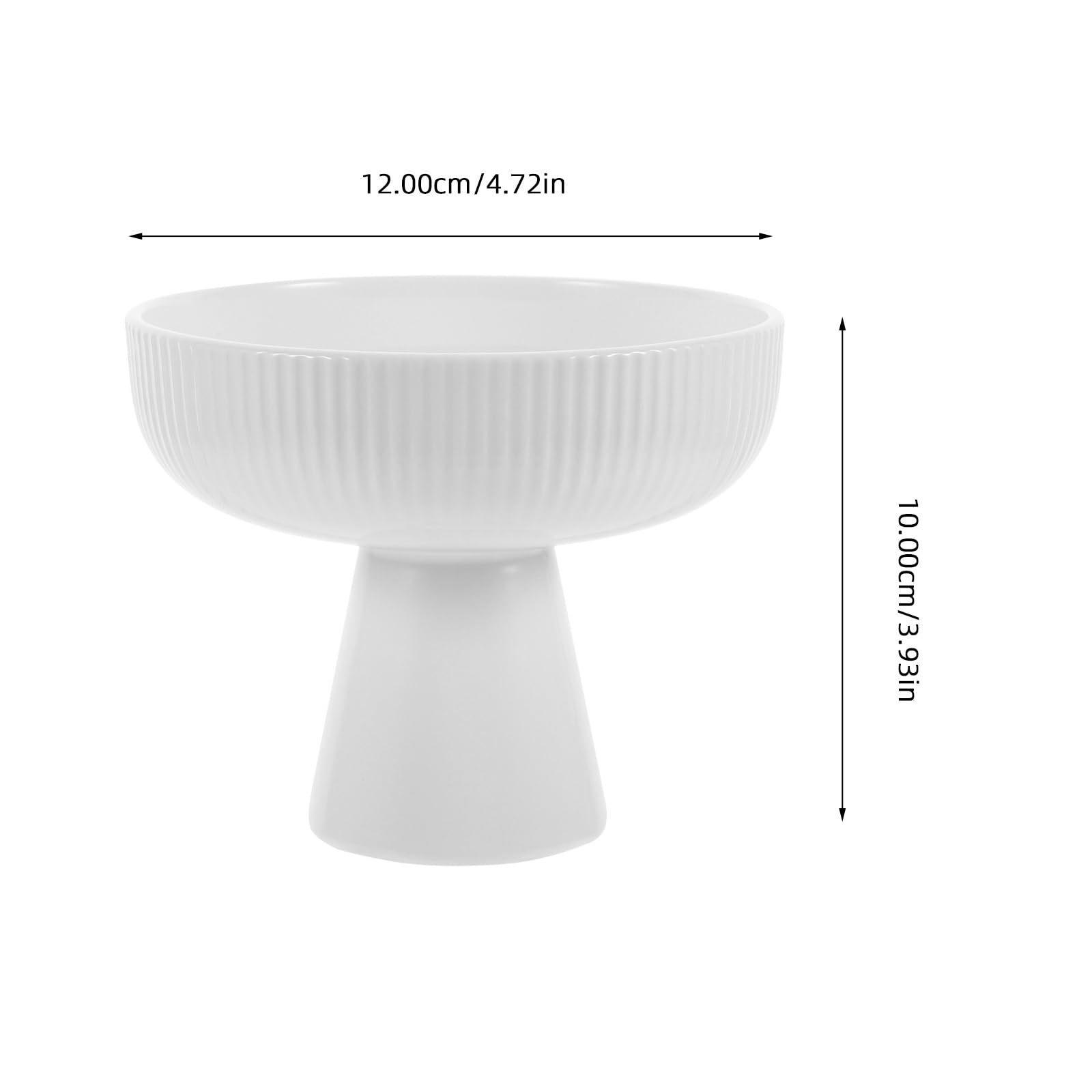 DOITOOL Ceramic Ice Cream Bowl with Pedestal - Elegant Footed Dessert Cup for Sundae, Parfait, Fruit, Pudding & Trifle - Perfect for Parties, Home Desserts & Ice Cream Shops